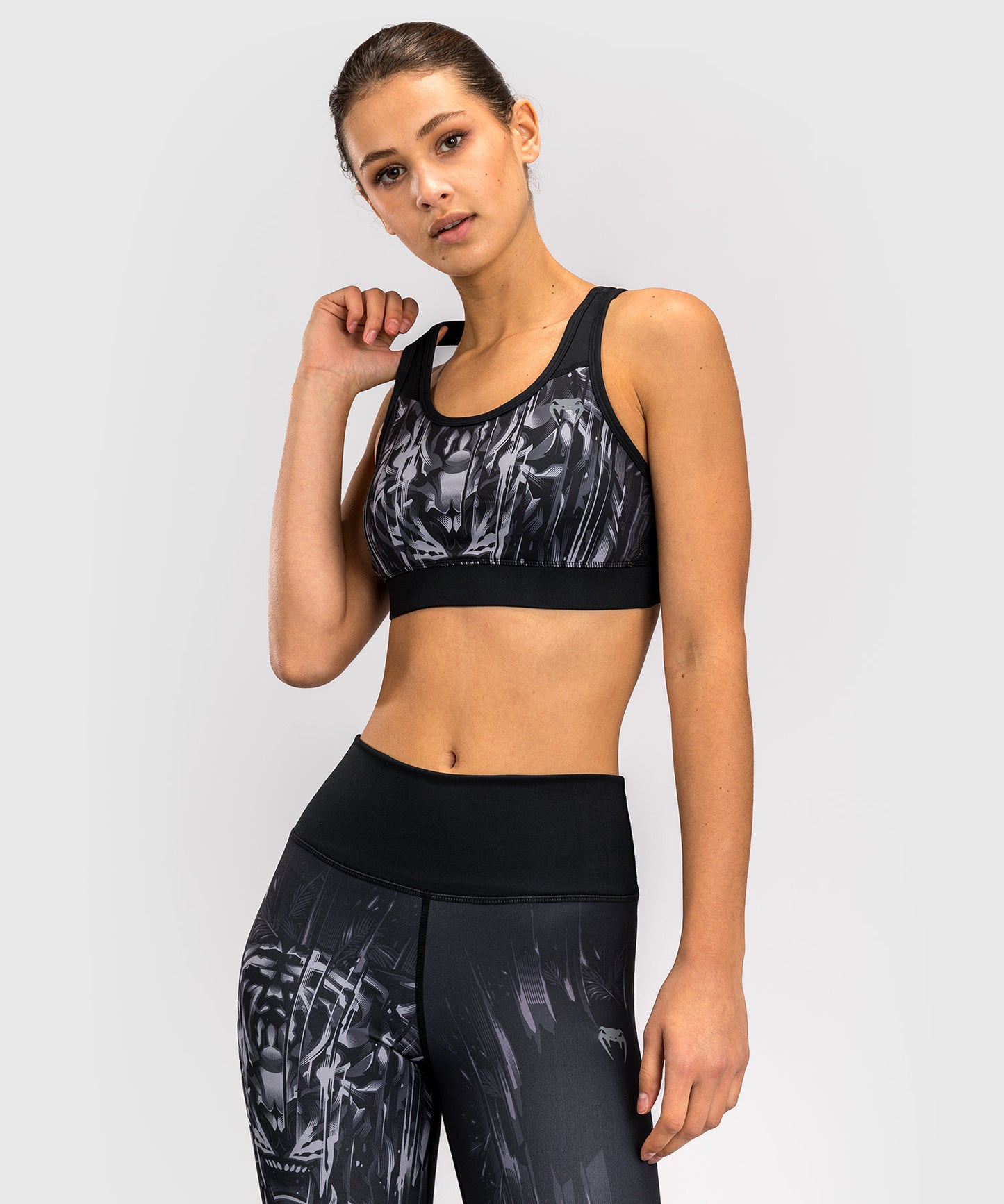 Venum Tiger Damen Sport-Bh - Schwarz/Silber