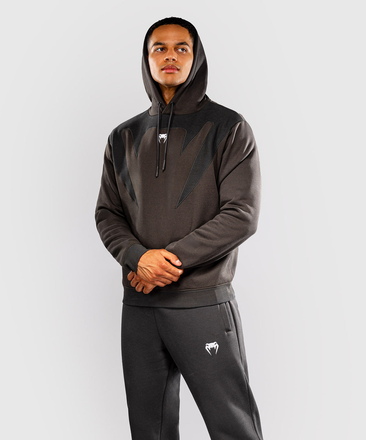 Venum Attack Fleece & Weave Hoodie - Grey