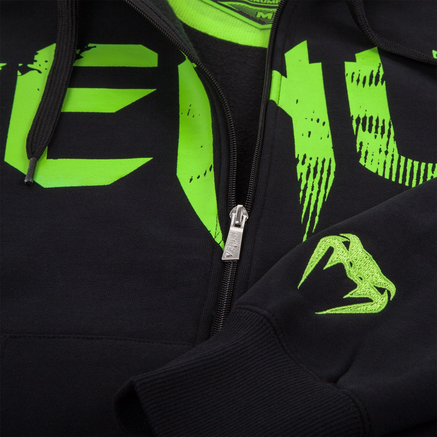 Venum Undisputed Hoodie - Black/Neo Yellow