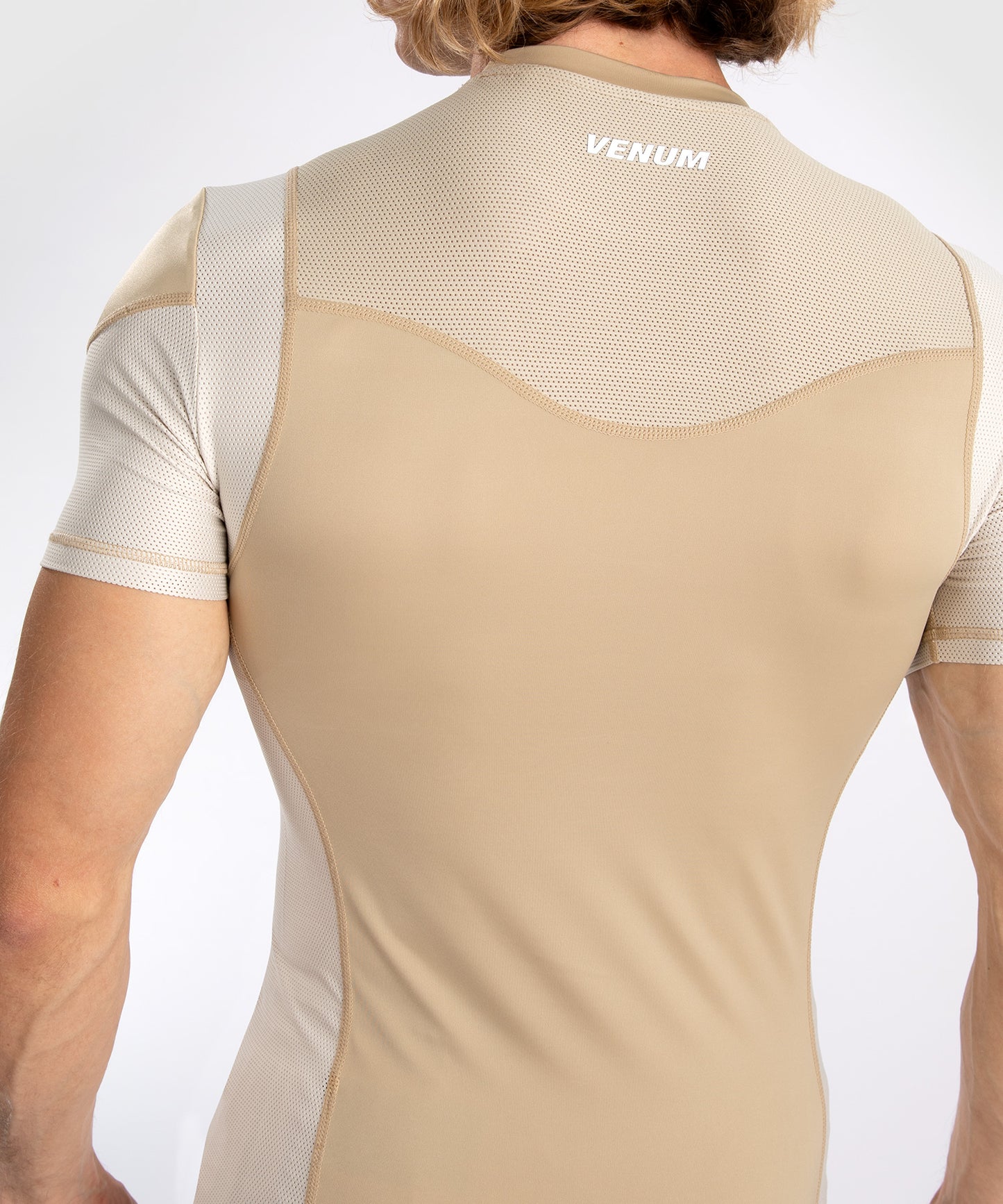 Venum Tempest Rashguard De Manga Corta para Hombre - Beige/Arena
