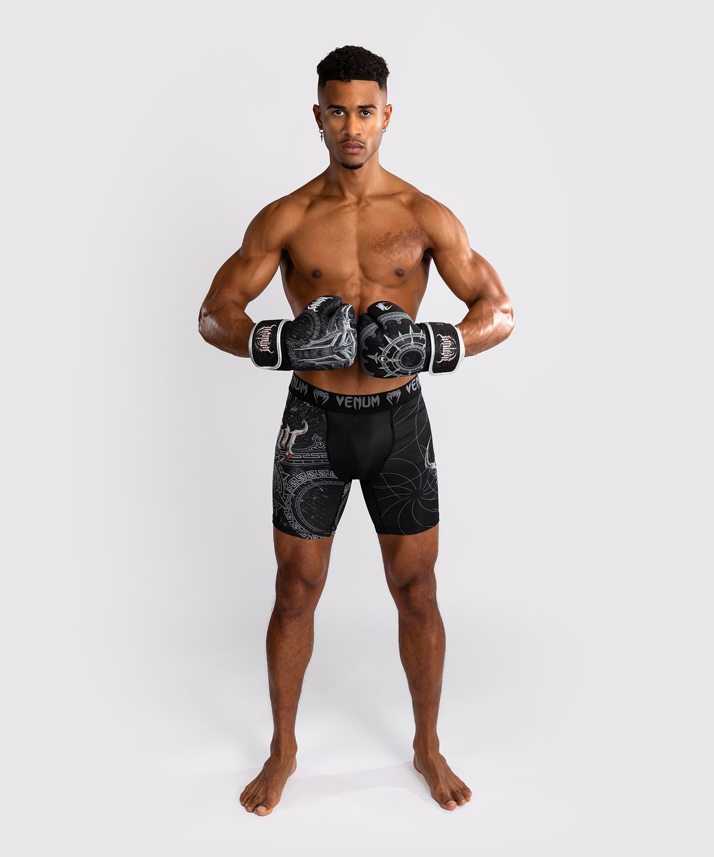 Short de compression pour Hommes Venum Gladiator 5.0 - Noir/Argent
