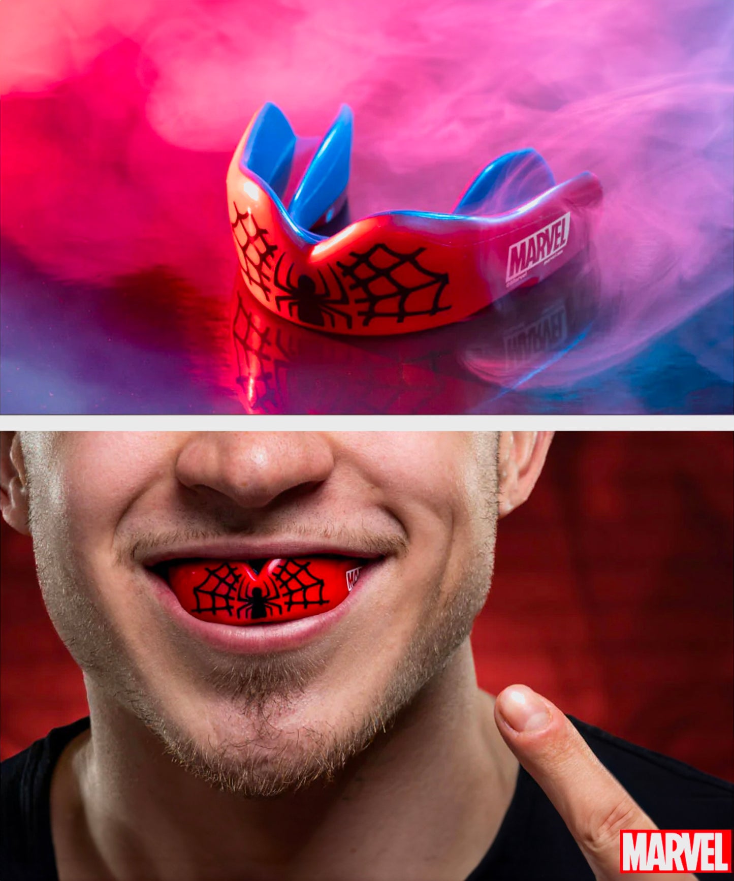 Safejawz Marvel - Spider-Man Paradenti - Rosso