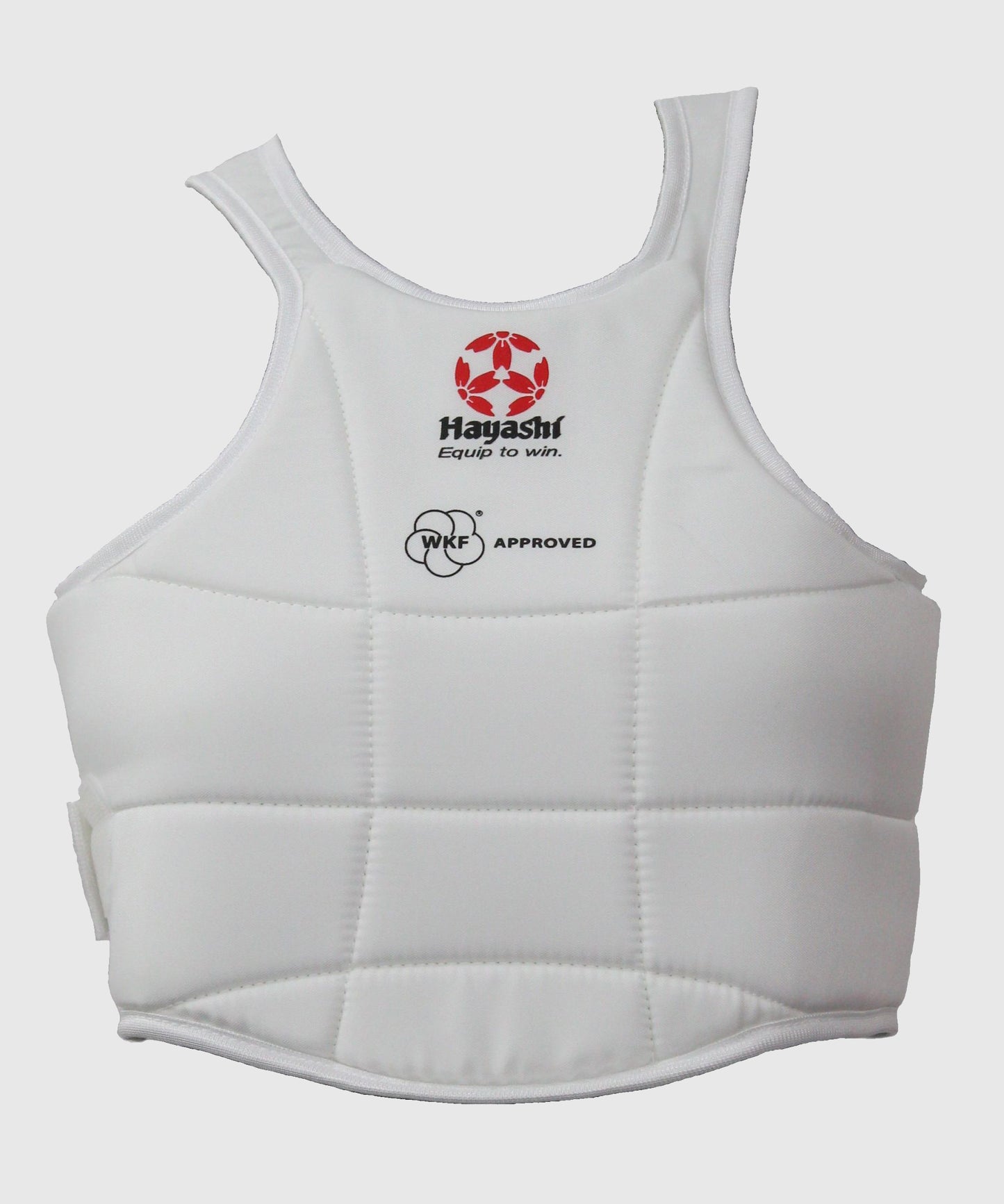 Plastron de Karaté Hayashi - Approuvé WKF - Blanc