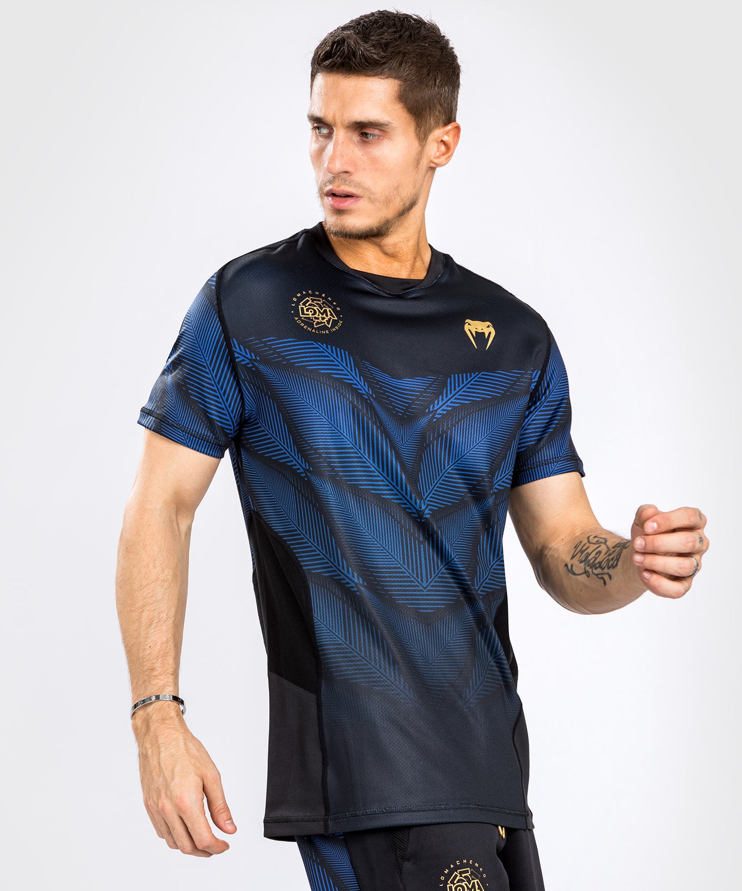 T-shirt Venum Phantom Loma Dry Tech - Noir/Bleu