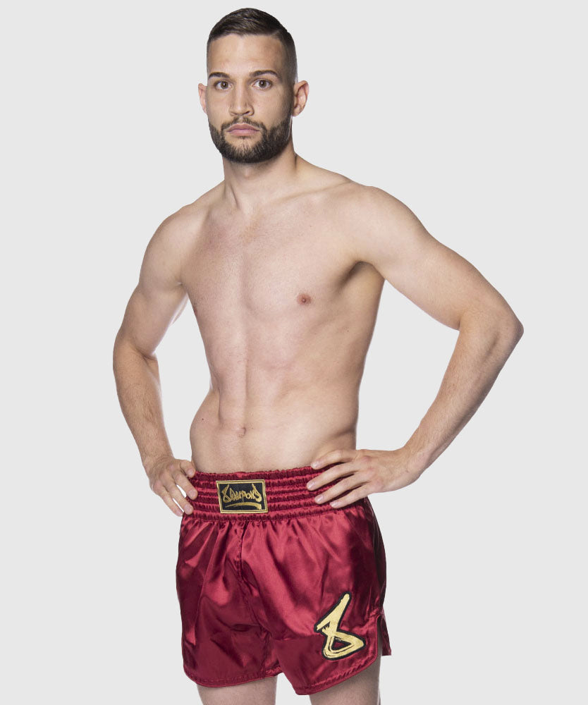 Short de Muay Thai 8 Weapons Strike - Marron/Or
