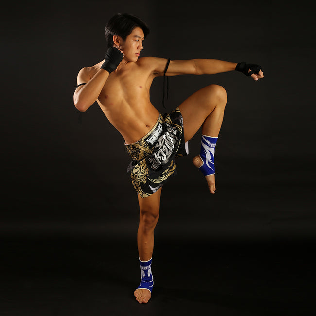 Short de Muay Thai Tuff The King Of Naga Black - Noir/Or