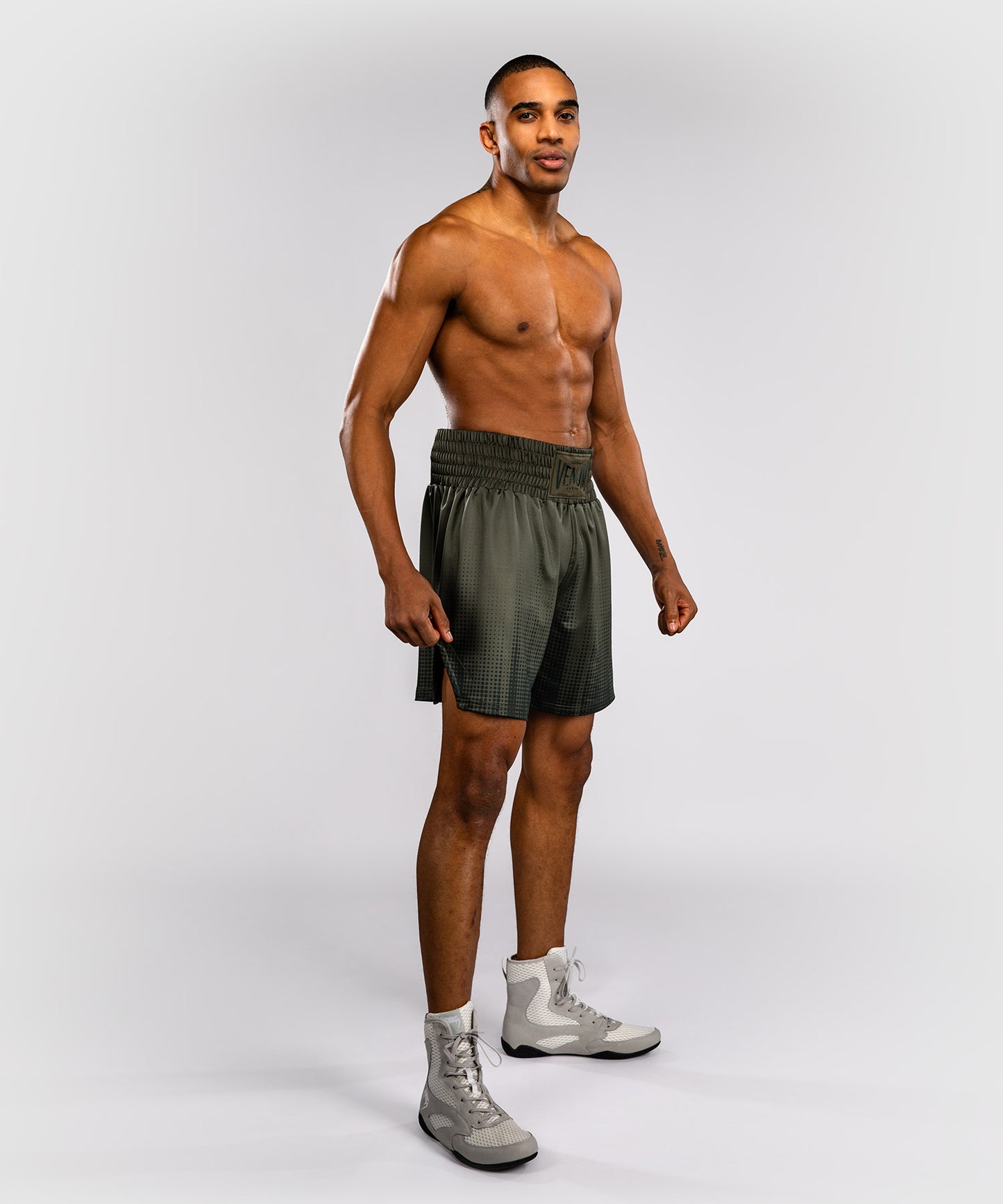 Venum Stealth Boxing Shorts - Khaki/Dark Green