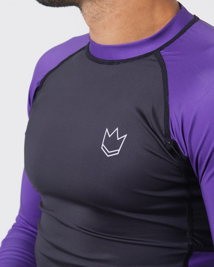 Kingz Ranked Performance V2 Langarm-Rashguard - Violett