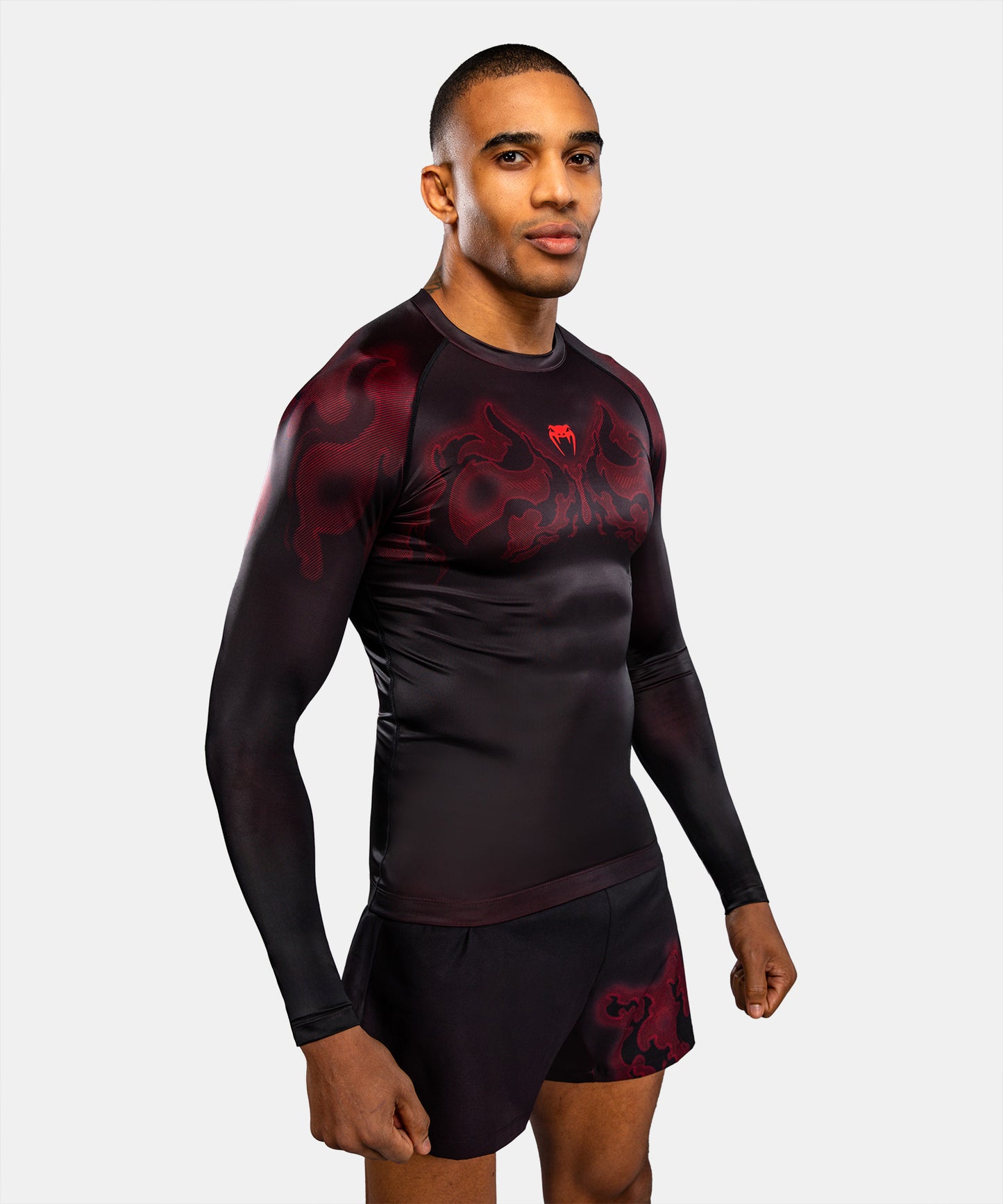 Venum Spectre Rashguard Manga Larga – Negro/Rojo