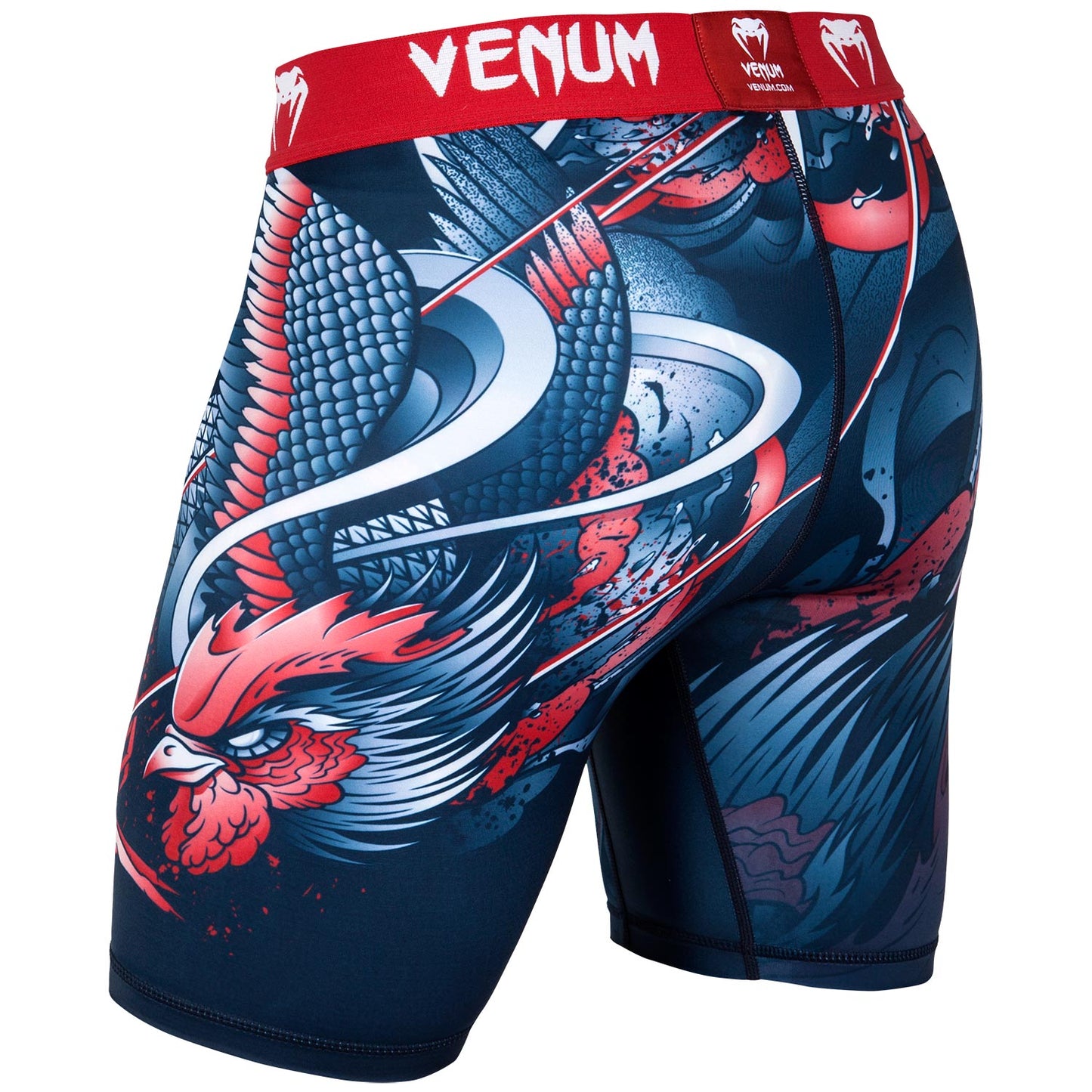 Short de compression Venum Rooster - Bleu Marine/Orange