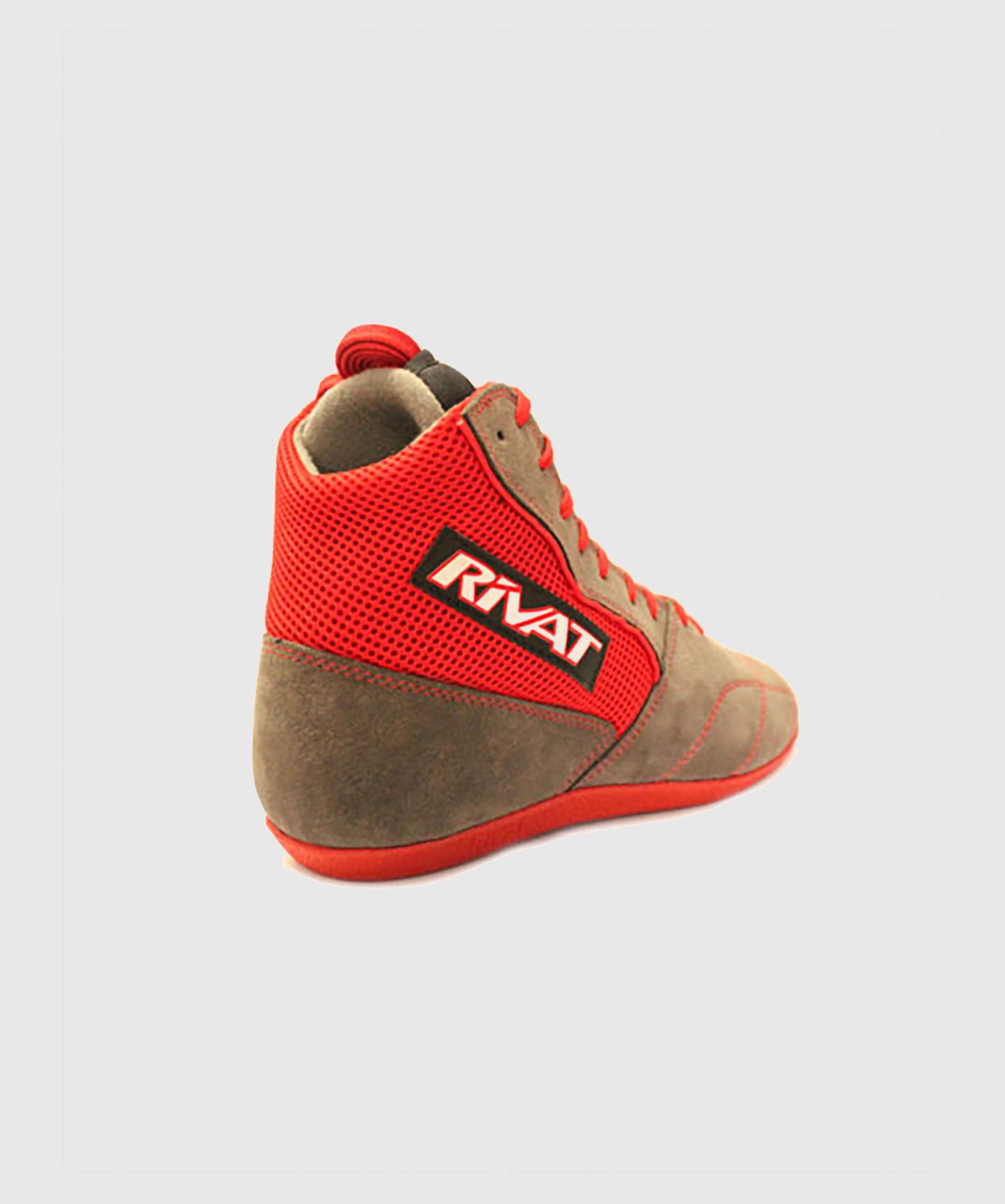 Chaussures de boxe française Savate Rivat Boom - Gris/Rouge
