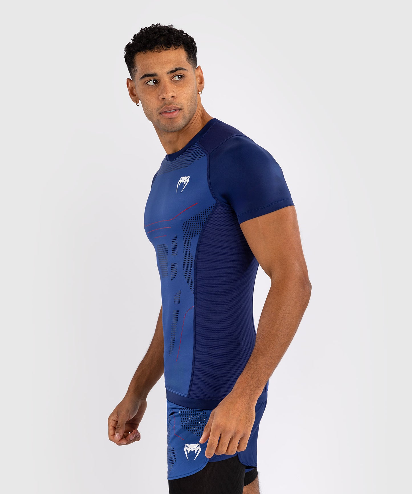 Venum Technical 3.0 Rashguard a Maniche Corte - Blu Notte