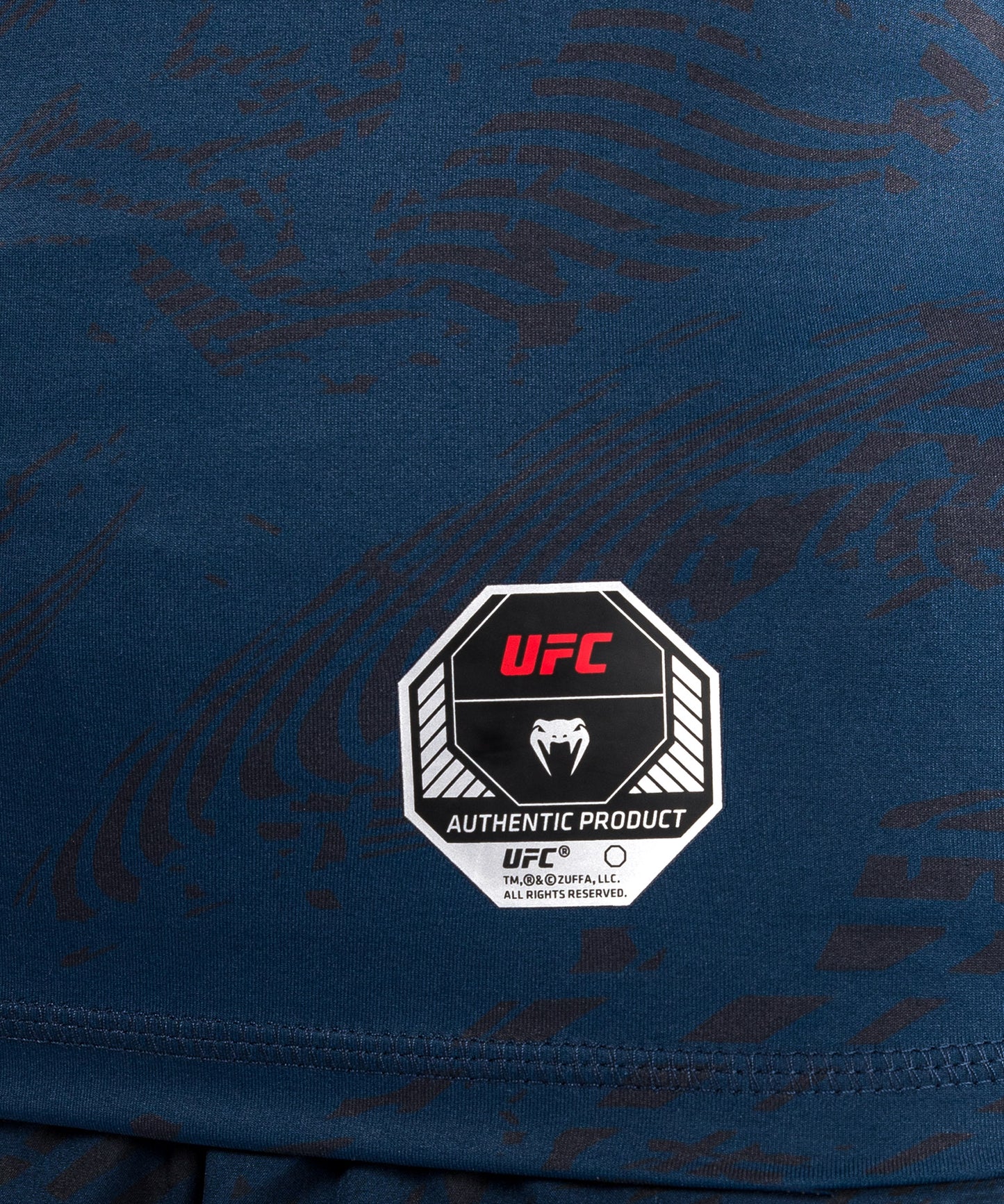 UFC Fusion by Venum Fight Week Damen Performance Kurzarm Rashguard - Ozeanisches Blau