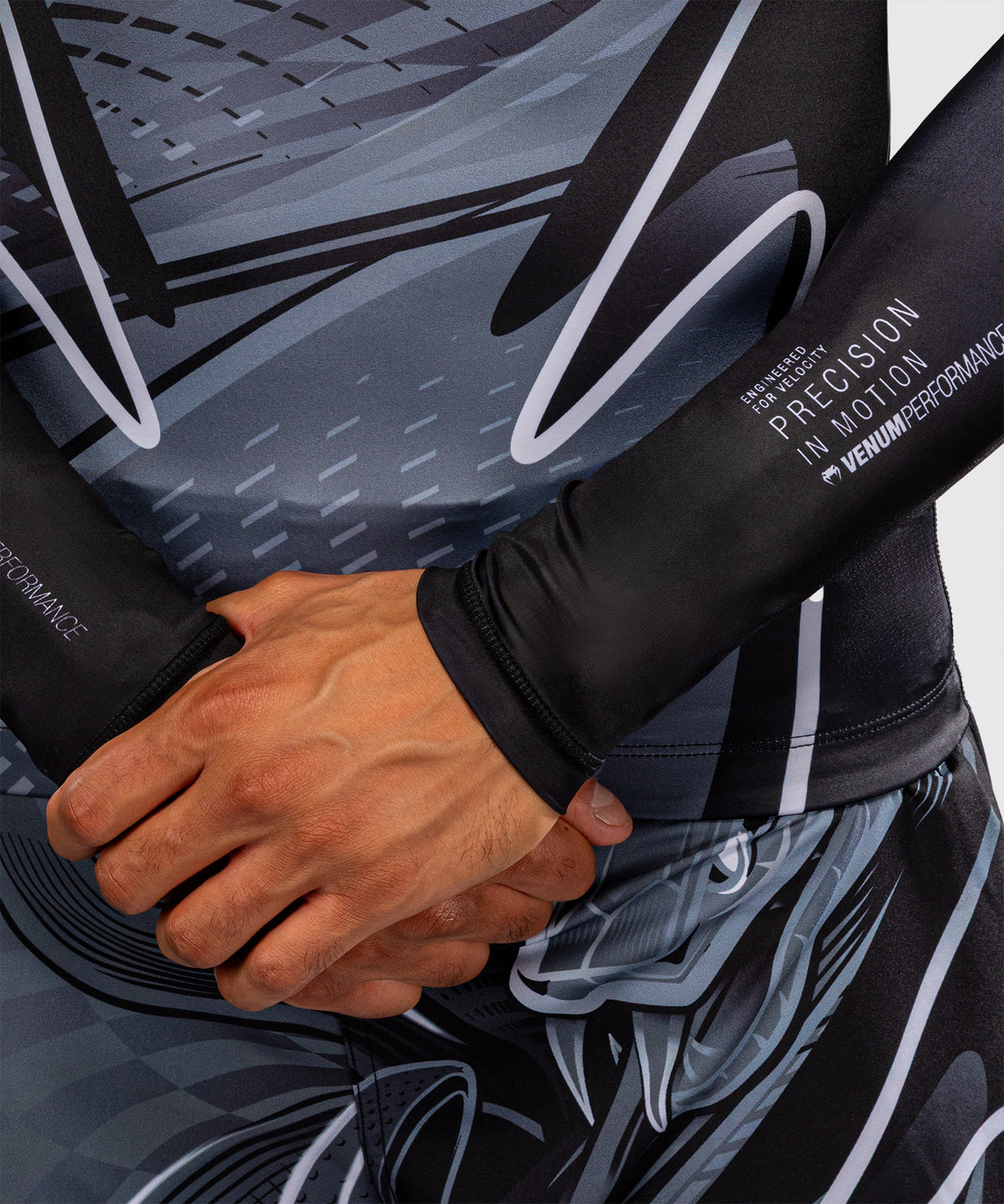 Rashguard manches longues Venum Crimson Viper 2.0 - Noir/Gris