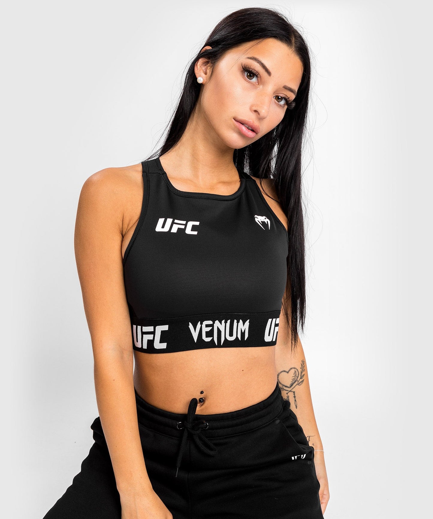 Women's UFC Venum Authentic Fight Week Weighing Bra - Black