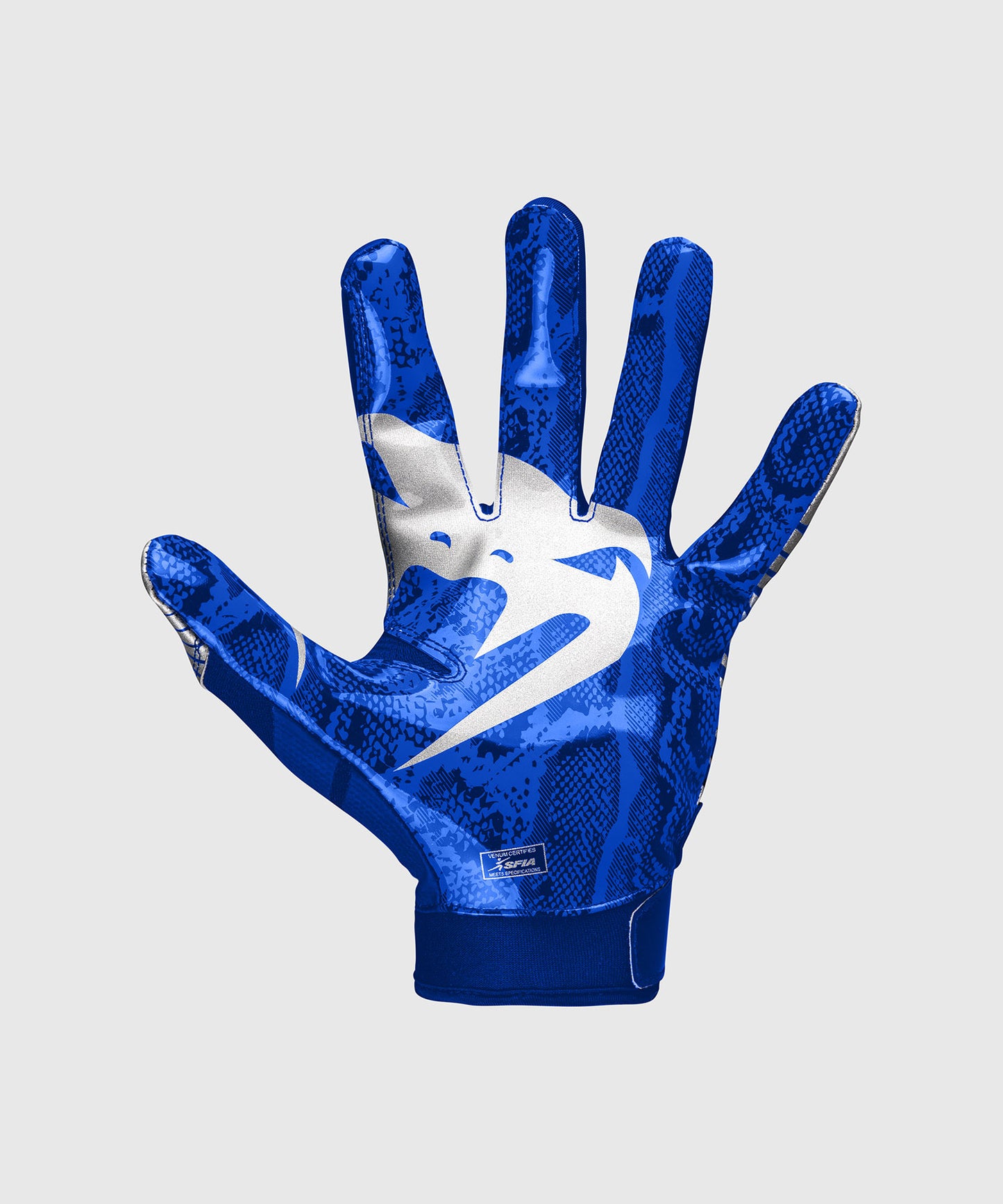 Venum Elite Football Gloves - Royal Blue/Silver