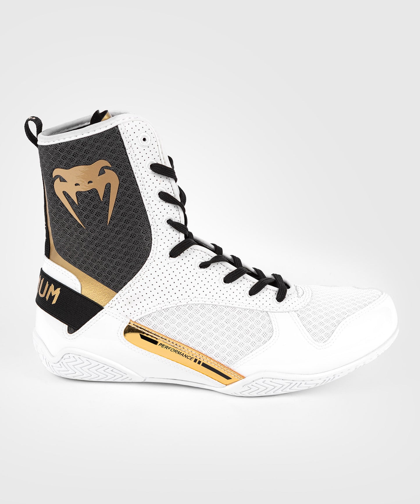 Chaussure de Boxe Venum Elite - Blanc/Noir/Or
