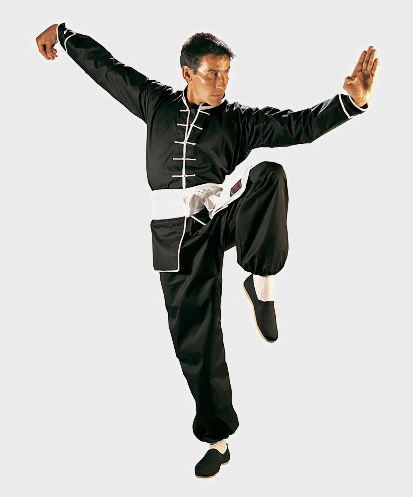 Kimono de JJB Kung-Fu passepoilé Fujimae - Noir