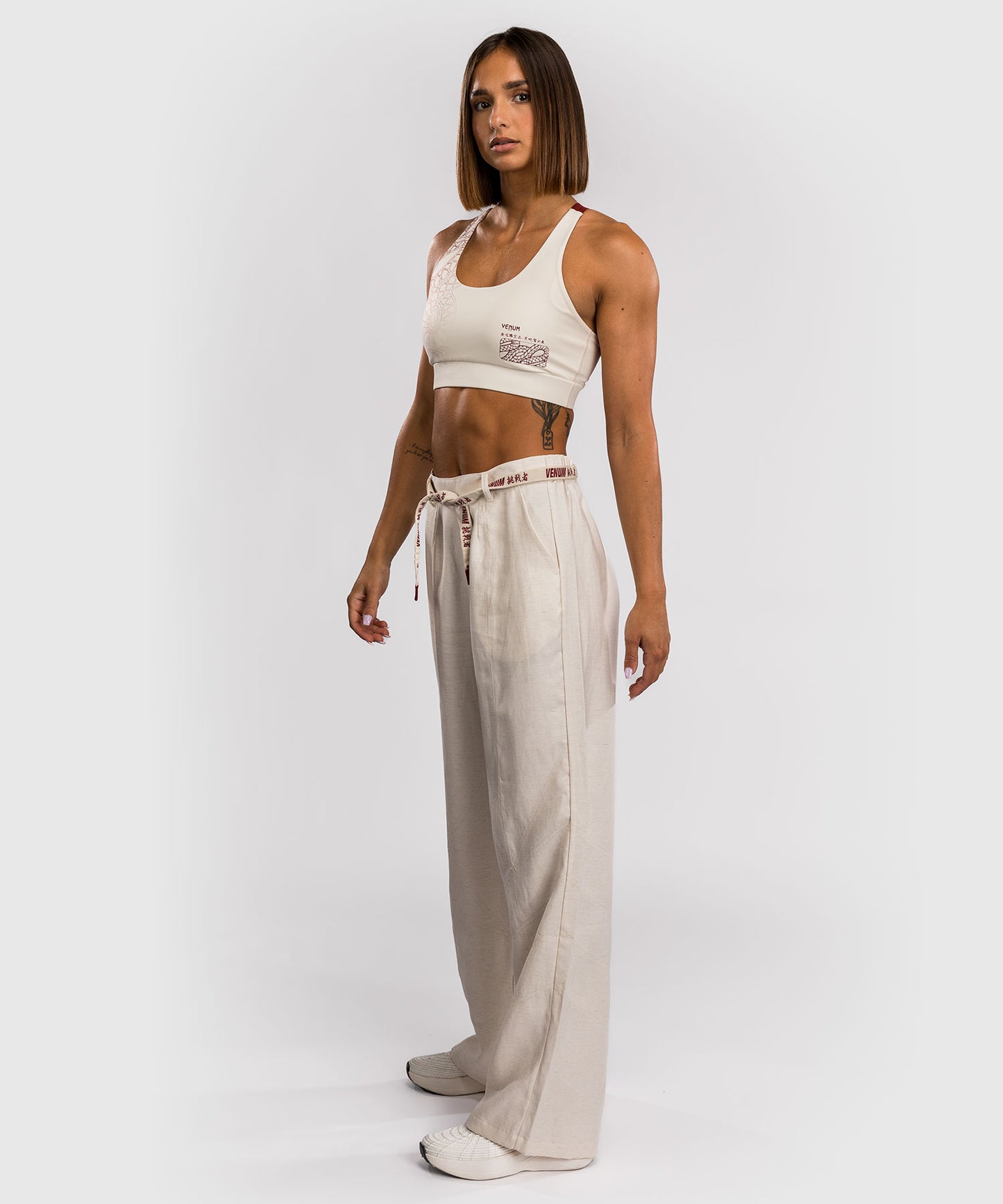 Venum Serpenti Pantalones Mujer – Marfil/Burdeos