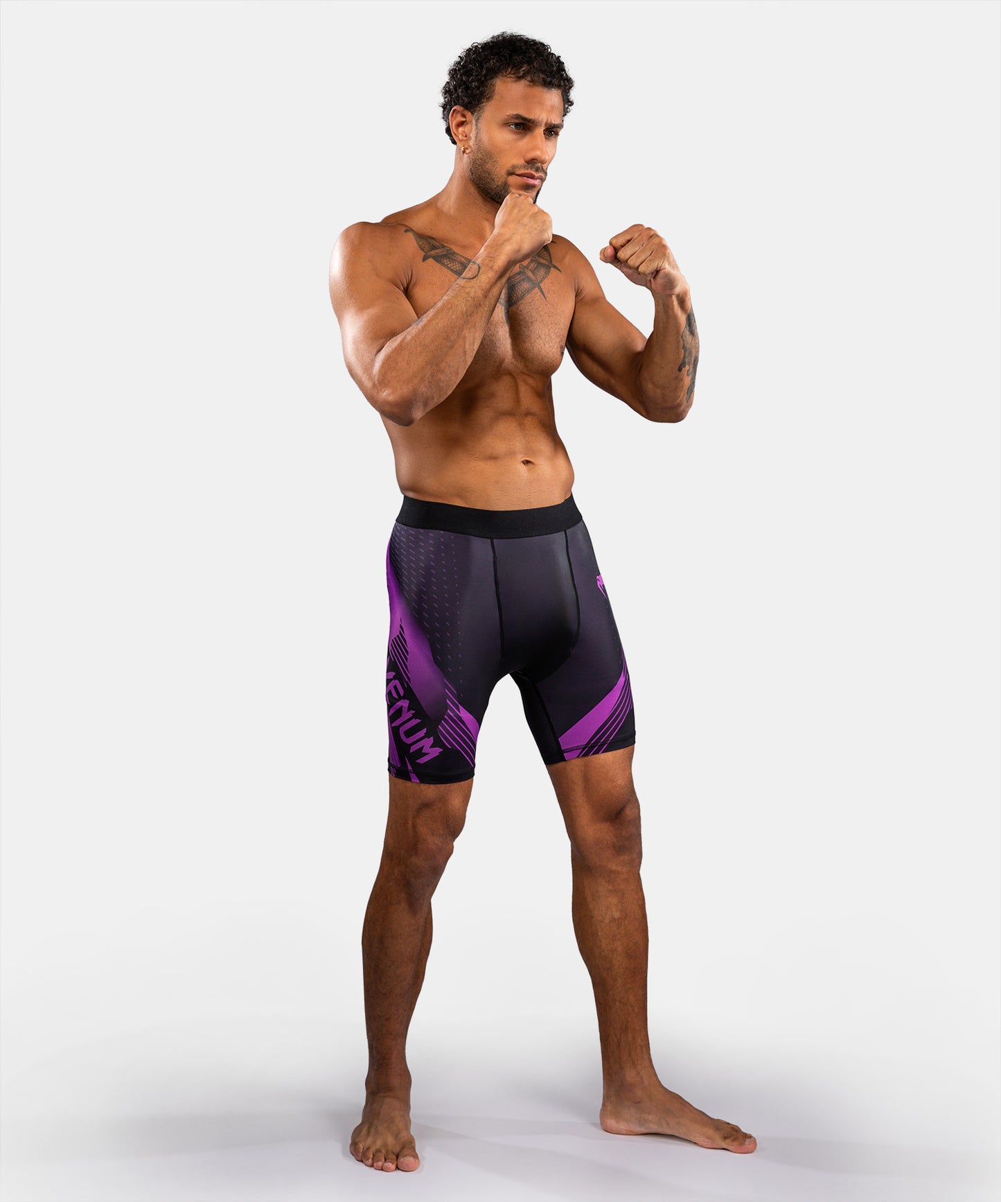 Venum No-Gi 6.0 Kompressionsshort - Schwarz/Lila