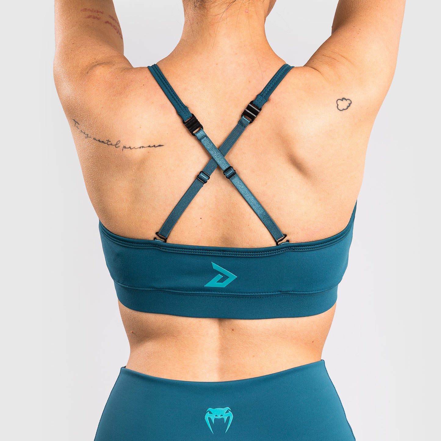 Brassière de sport pour Femmes Venum x Demi - Bleu azur