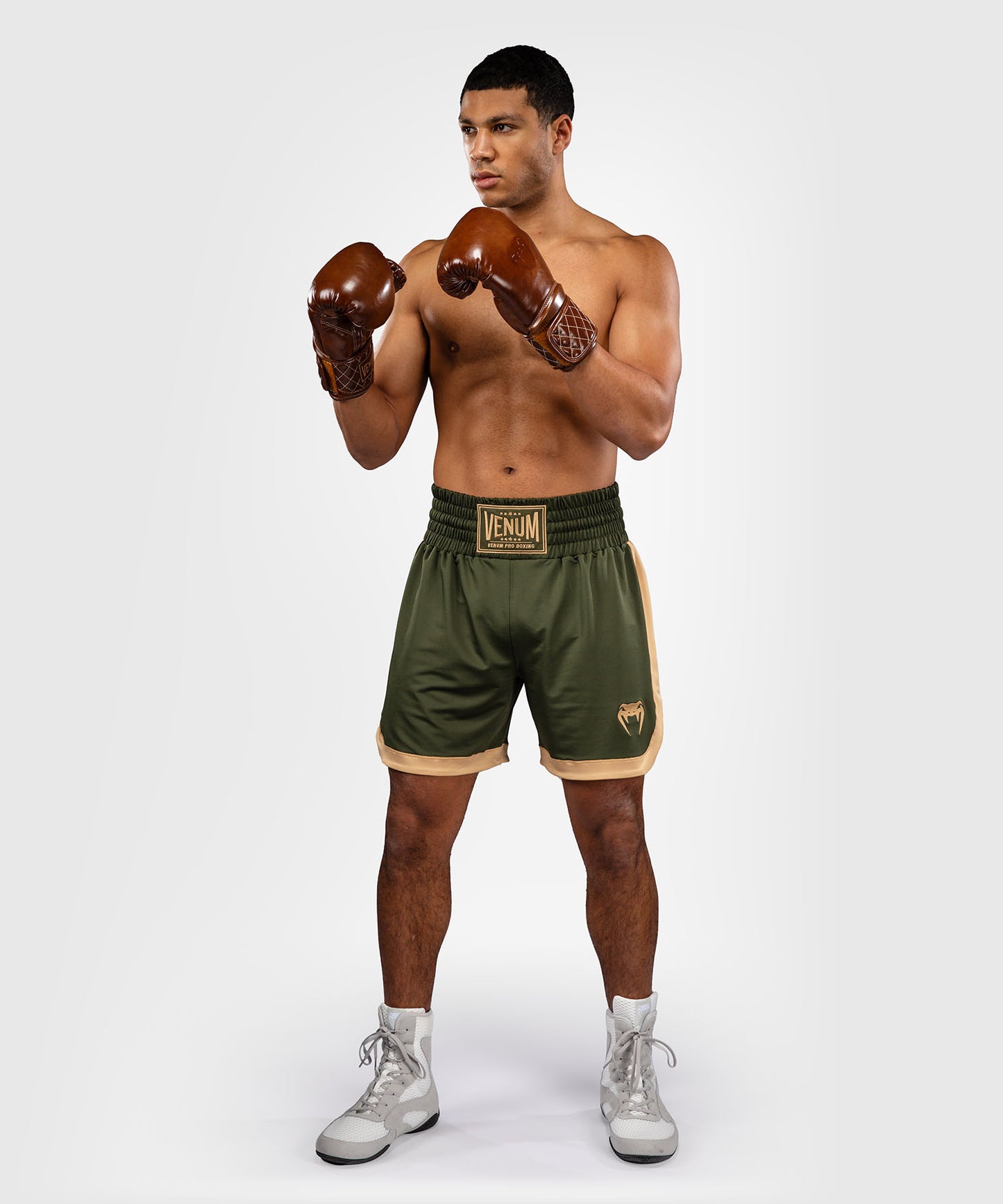 Venum Classic Boxshorts - Olivgrün/Sand