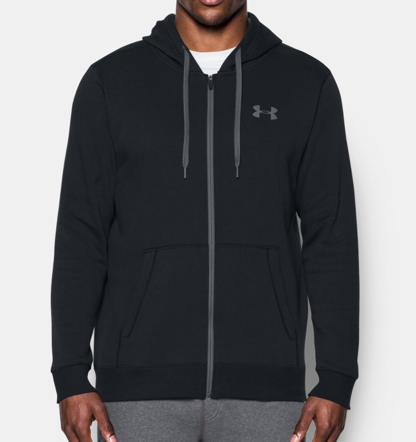 Sweat à capuche Under Armour Rival Fitted - Noir