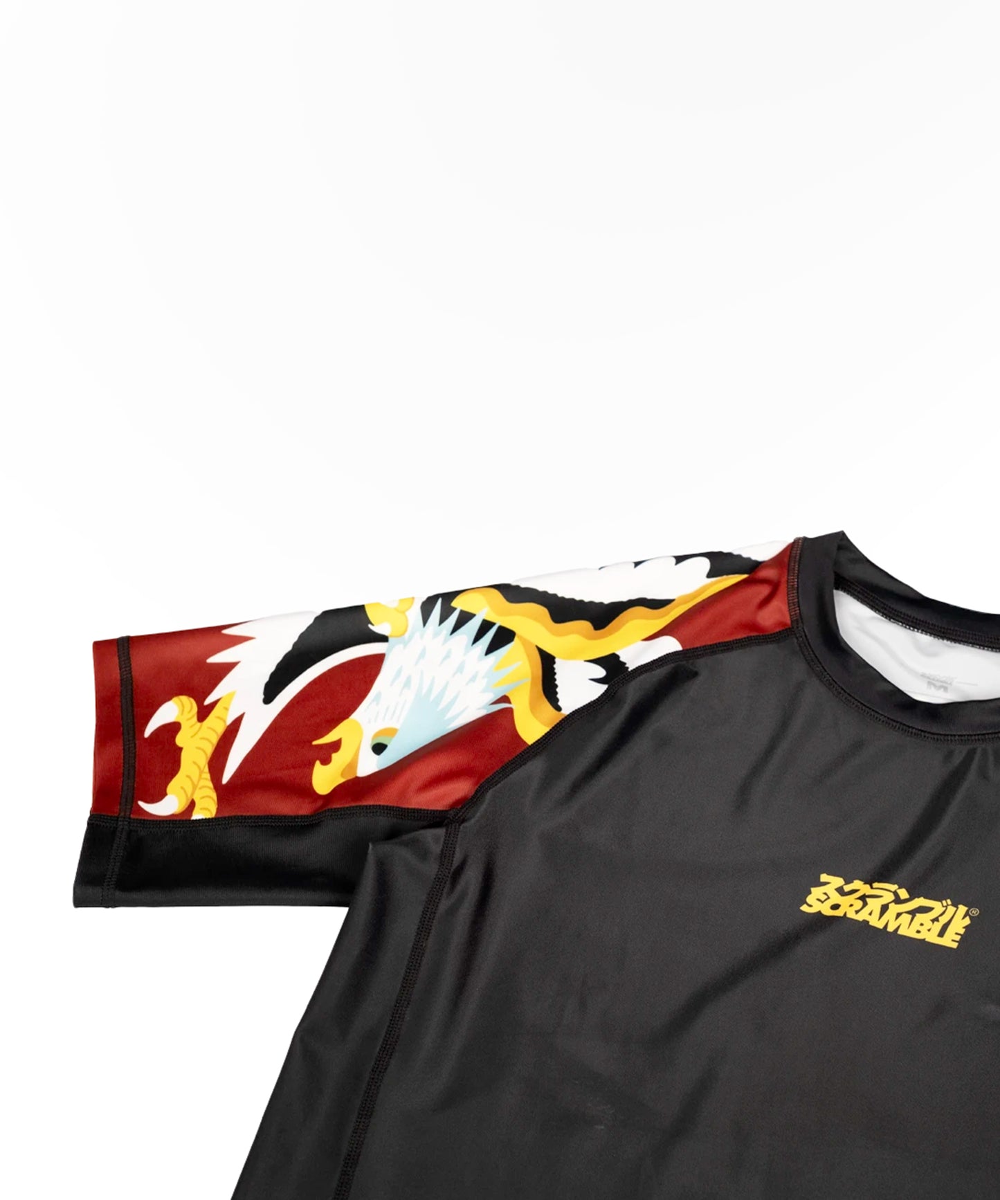 Scramble Sukajan Rashguard de Manga Corta - Negro