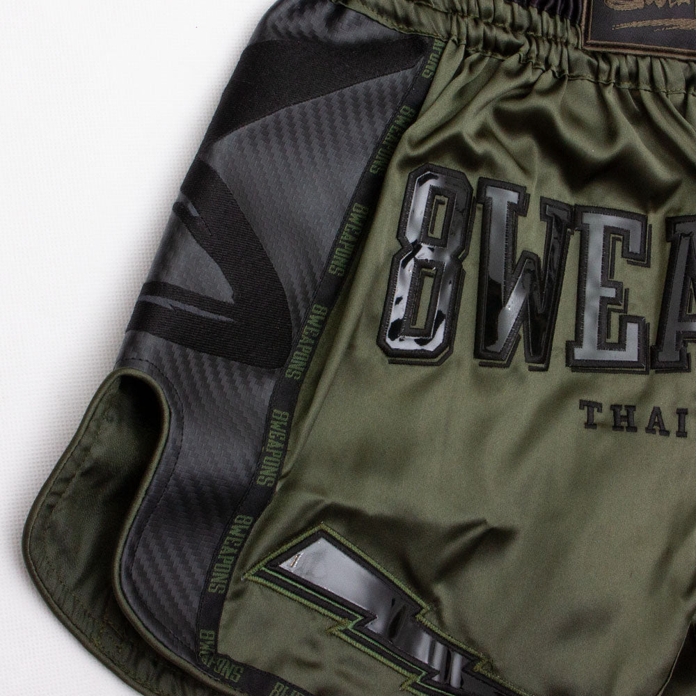 Short de Muay Thai 8 Weapons Underworld Carbon - Olive