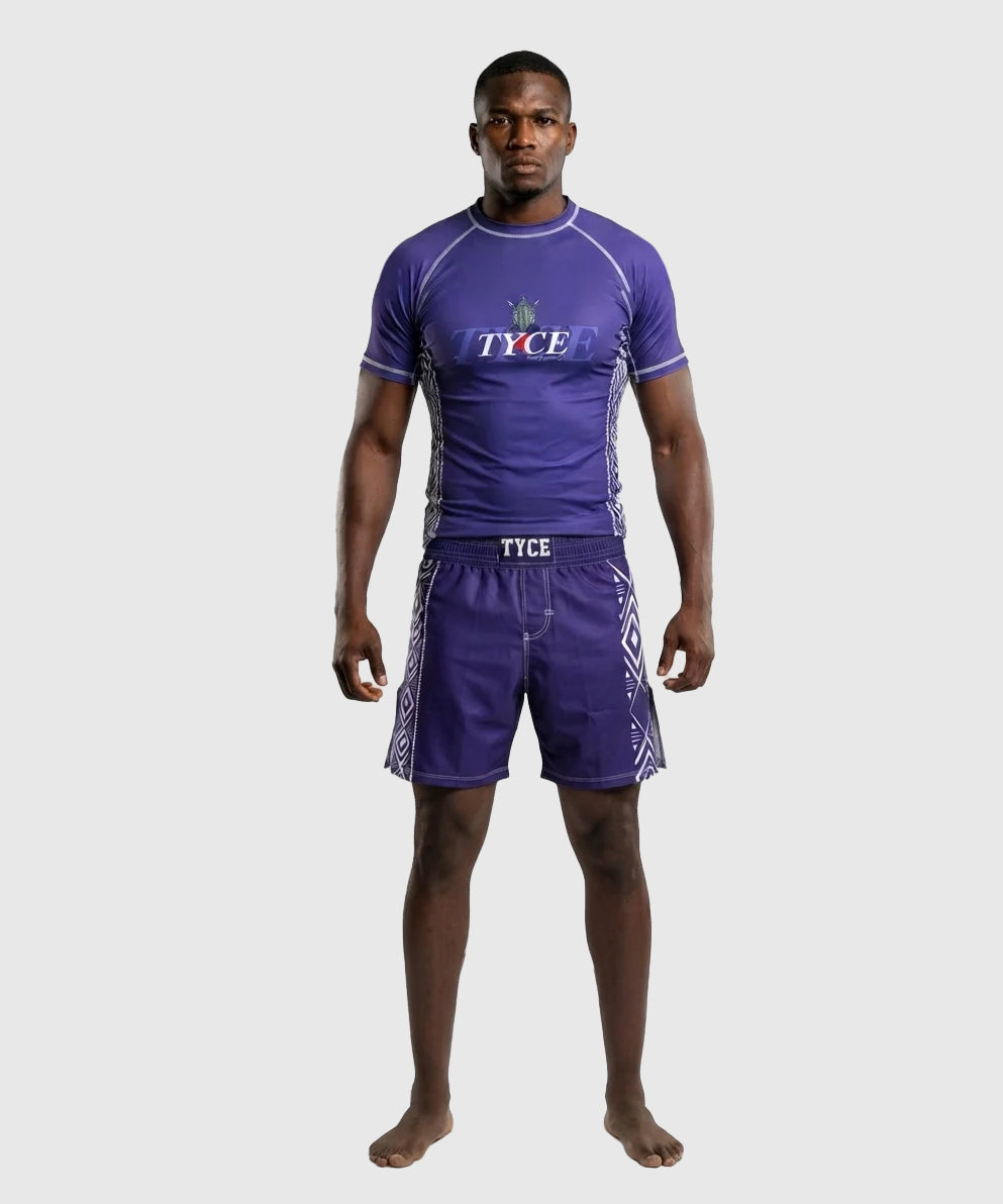 TYCE CULTURE OF WAR Shaka Zulu Fight Shorts - Purple