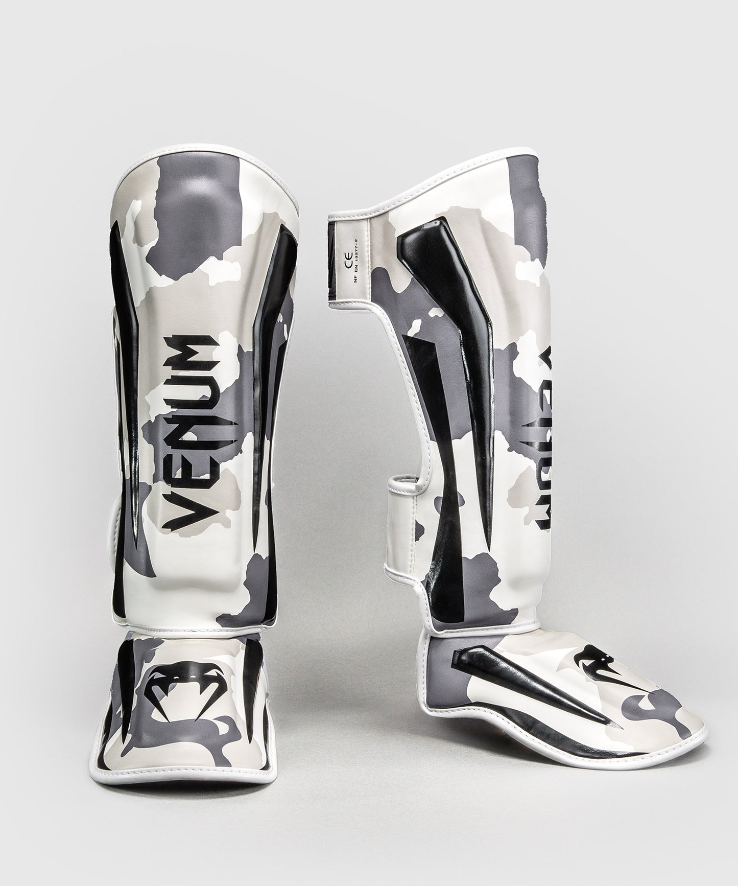 Venum Elite Camo Shin Guards - White/Light Grey