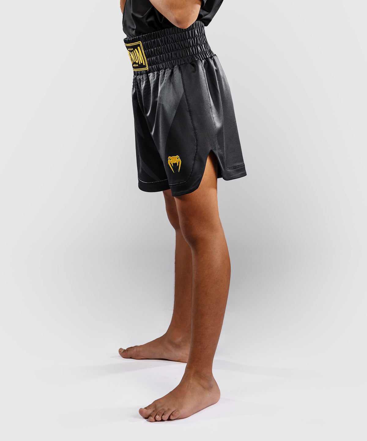 Venum Attack Pantalón corto de boxeo para niños - Negro/Dorado