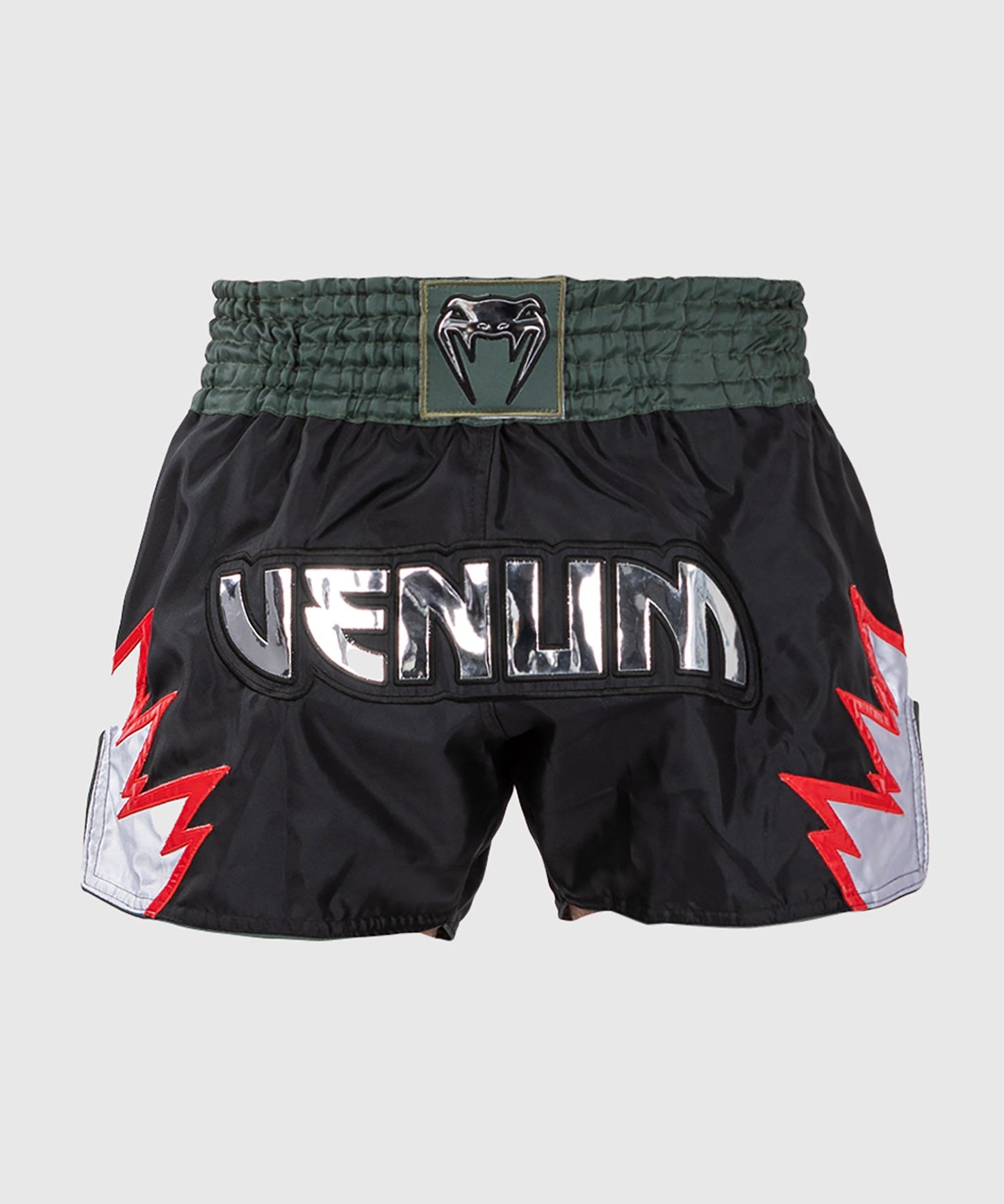 Shorts de Muay Thai Venum Inferno - Noir Profond/Kaki
