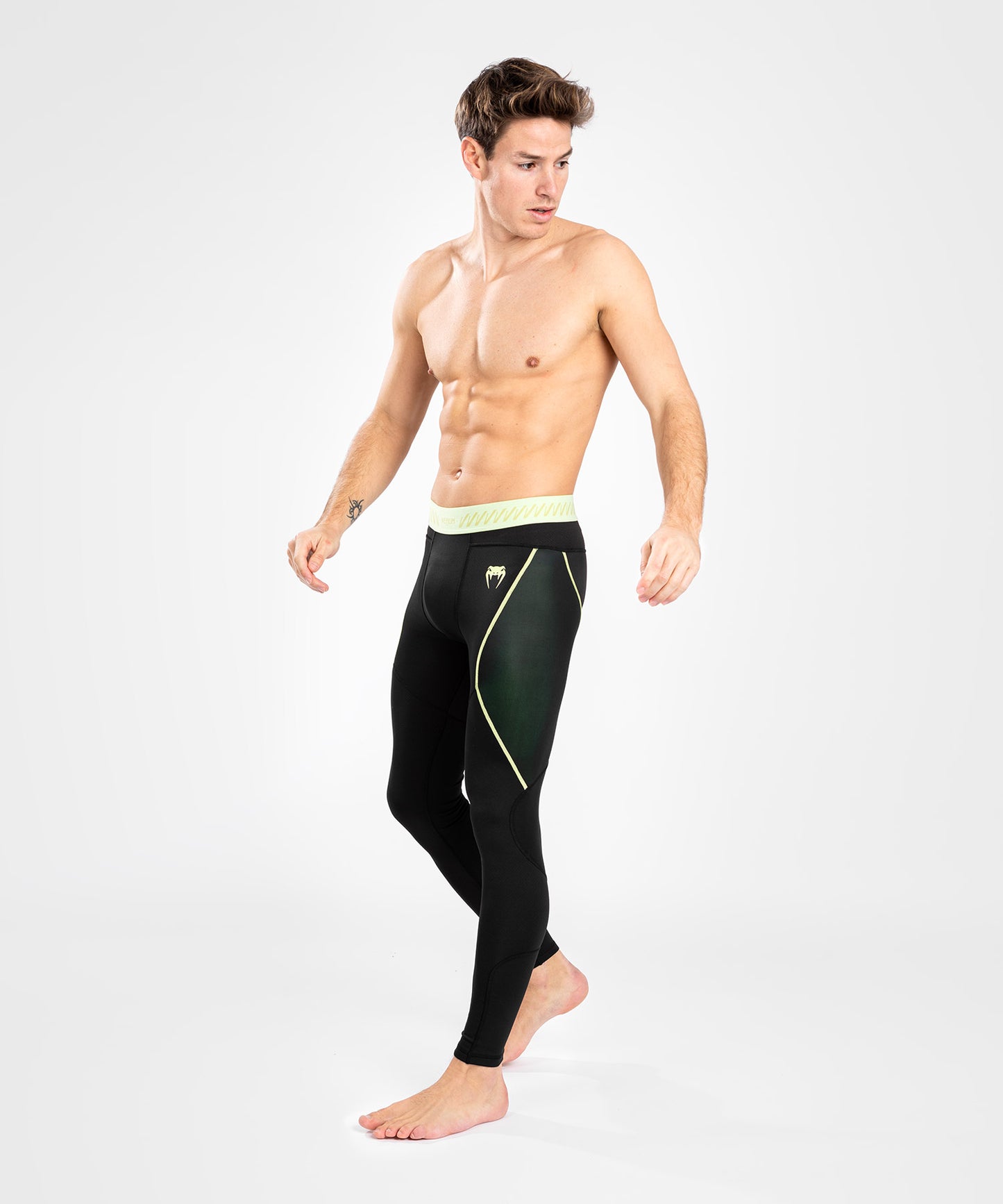 Venum Fusion 2.0 Polainas para hombre - Negro/Amarillo