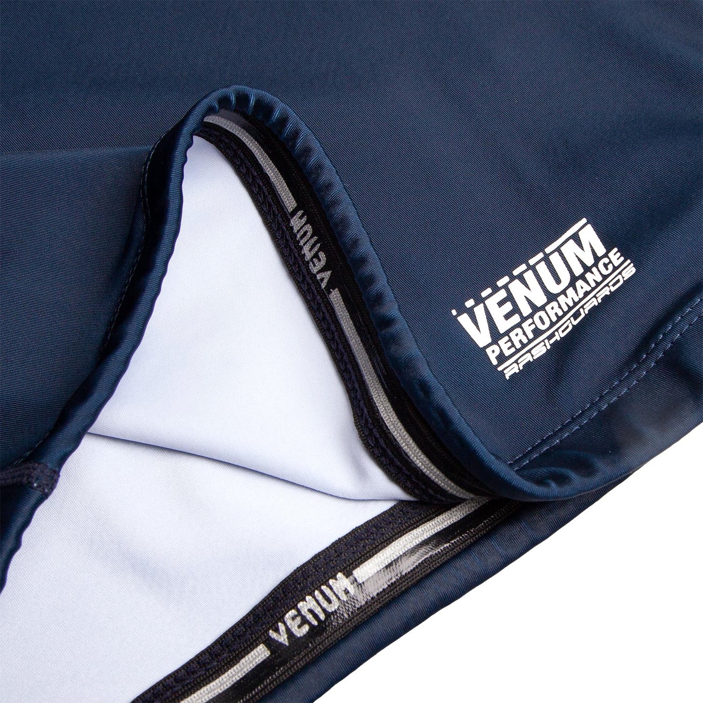 Venum Signature Rashguard - Long Sleeve - Navy/White