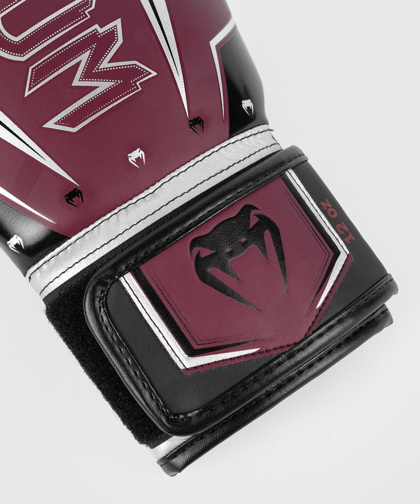 Gants de Boxe Venum Elite Evo - Rouge Bordeaux/Argent
