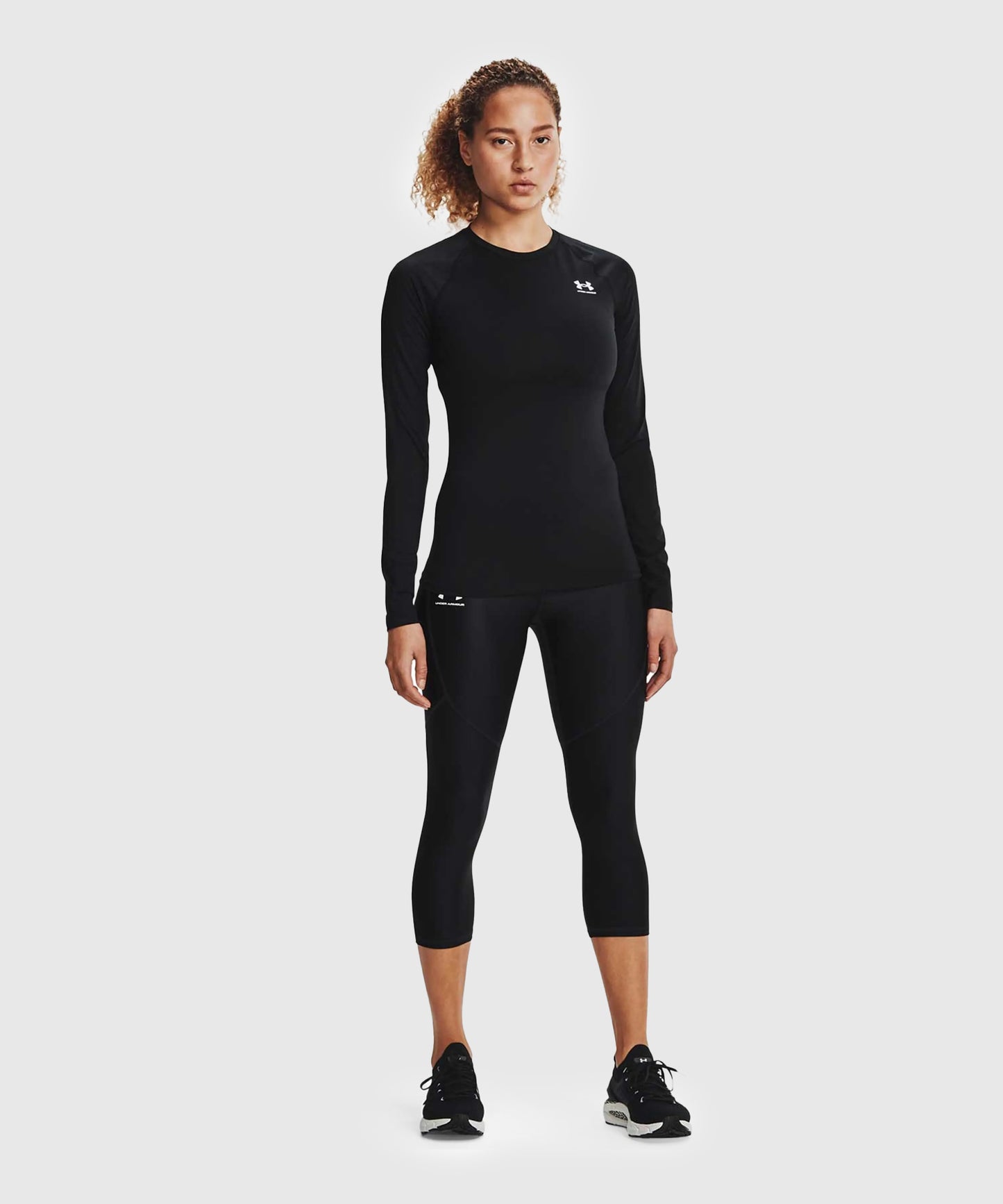 Tee-Shirt À Manches Longues Under Armour Heatgear® Pour Femme - Noir