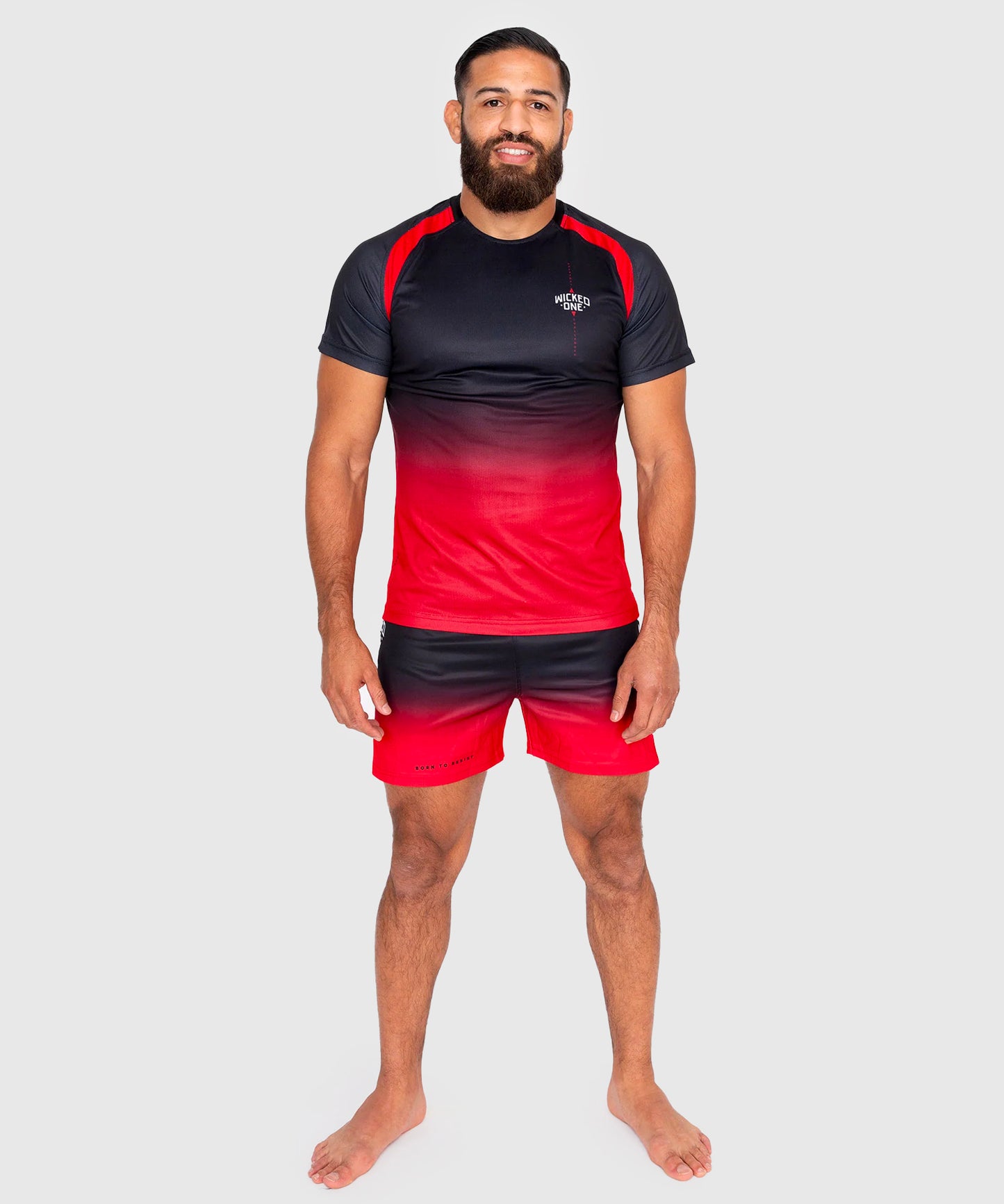 Short de MMA Wicked One Ghost - Noir/Rouge