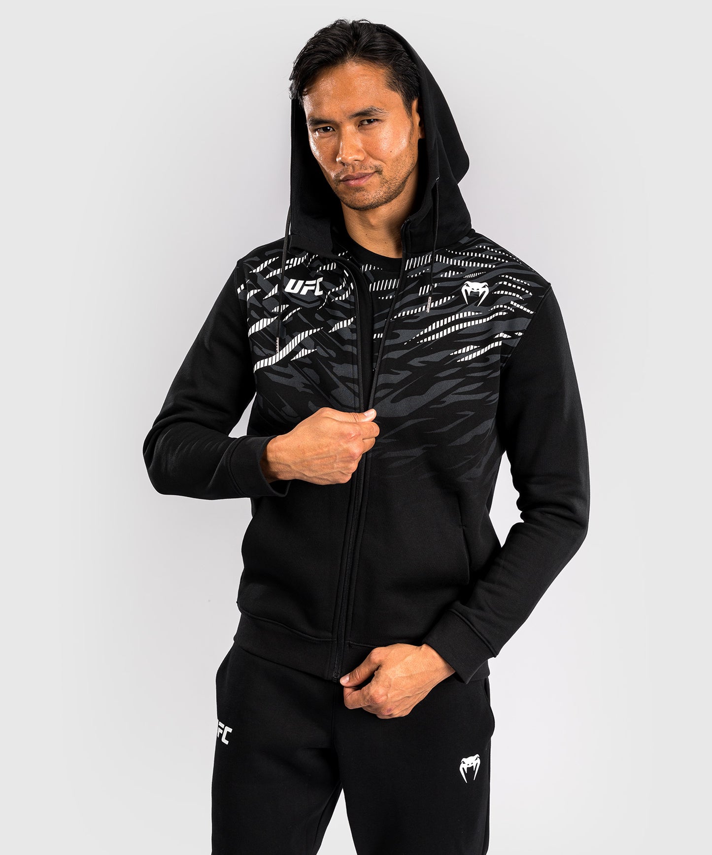 UFC Fusion by Venum Replica Herren Zip Hoodie - Schwarz