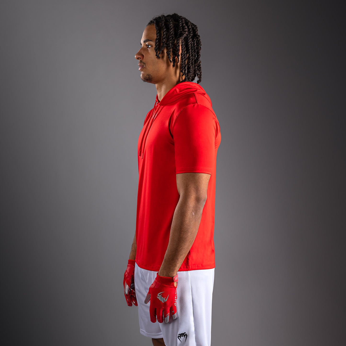 Sweat à capuche à manches courtes Dry Tech Venum Elite - Rouge