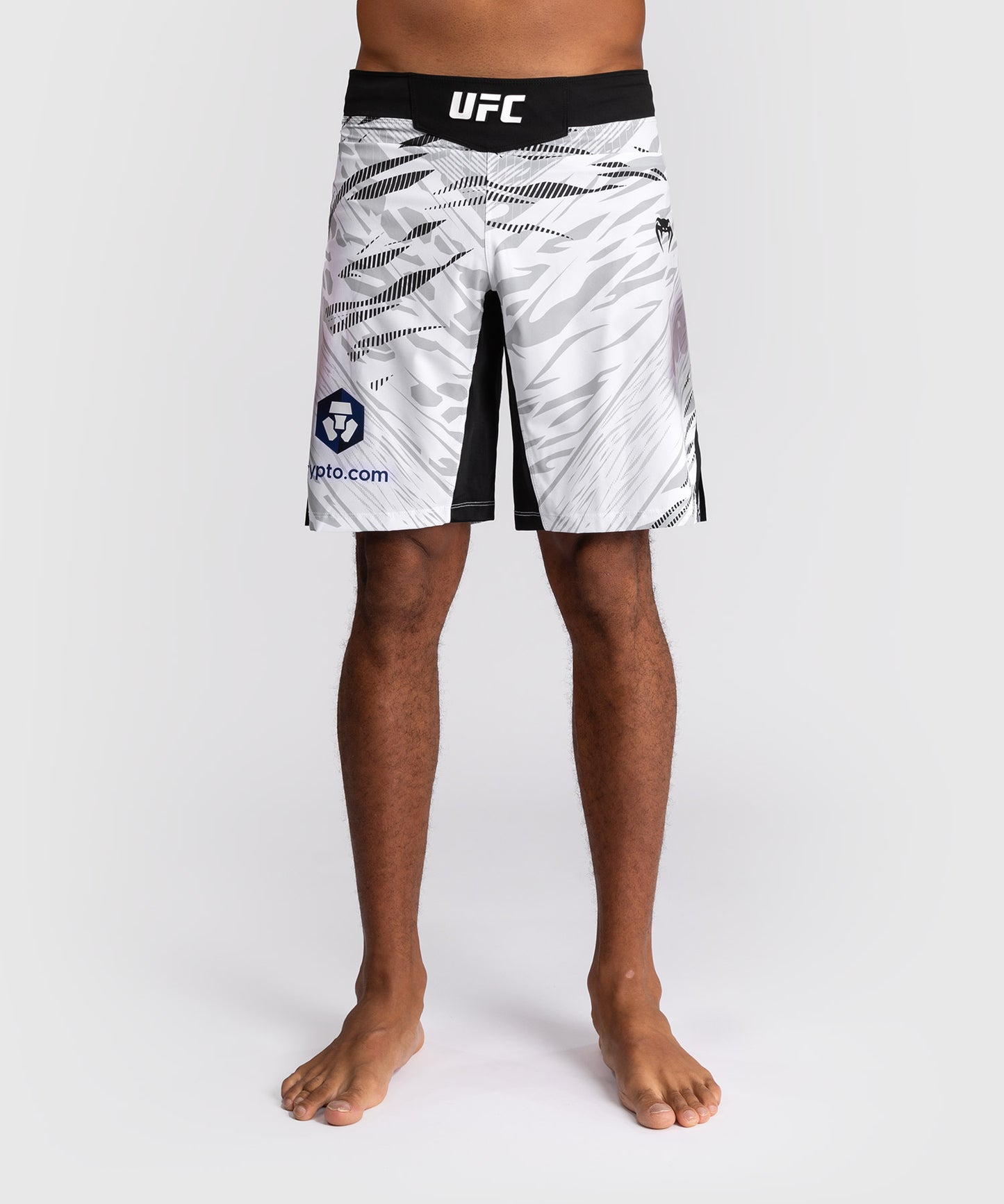 Shorts de Combat pour Hommes UFC Fusion by Venum Authentic Fight Night - Coupe Longue - Blanc