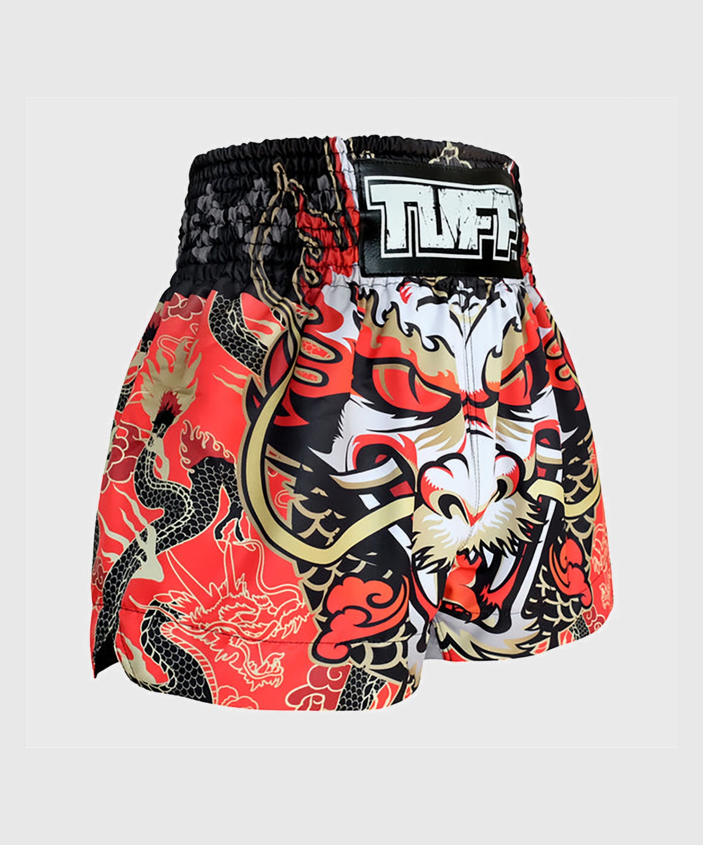 Short de Muay Thai Tuff Dragon King - Rouge
