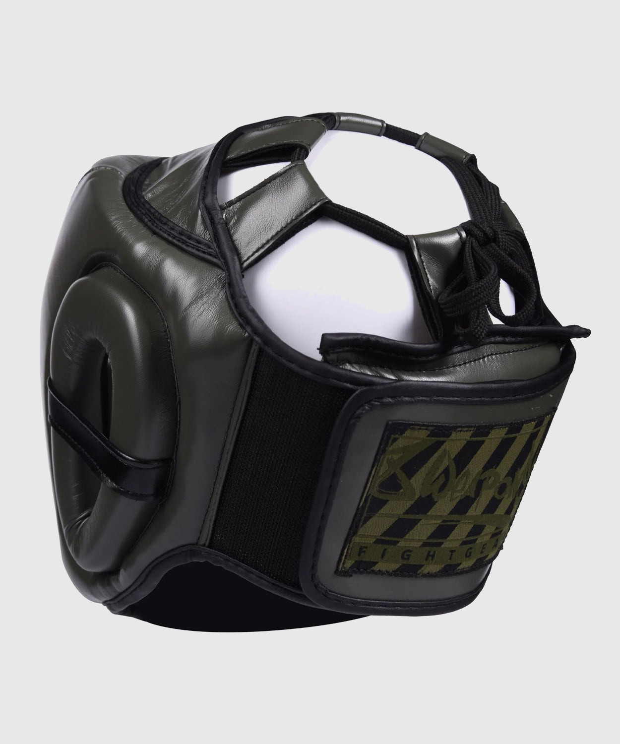 8 Weapons Unlimited Casco de Boxeo - Caqui/Negro