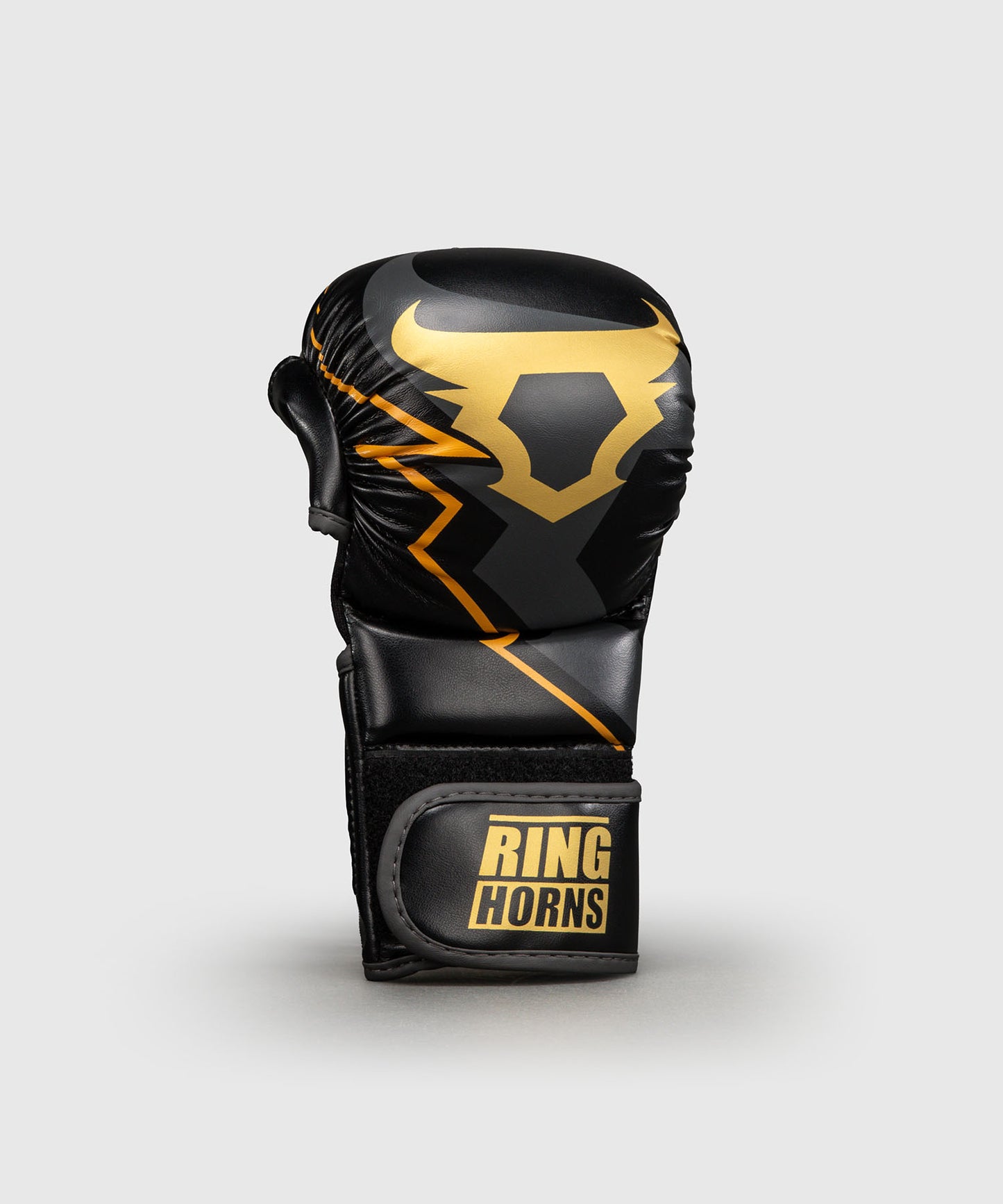 Venum Ringhorns Charger MMA Sparring Gloves - Black/Gold