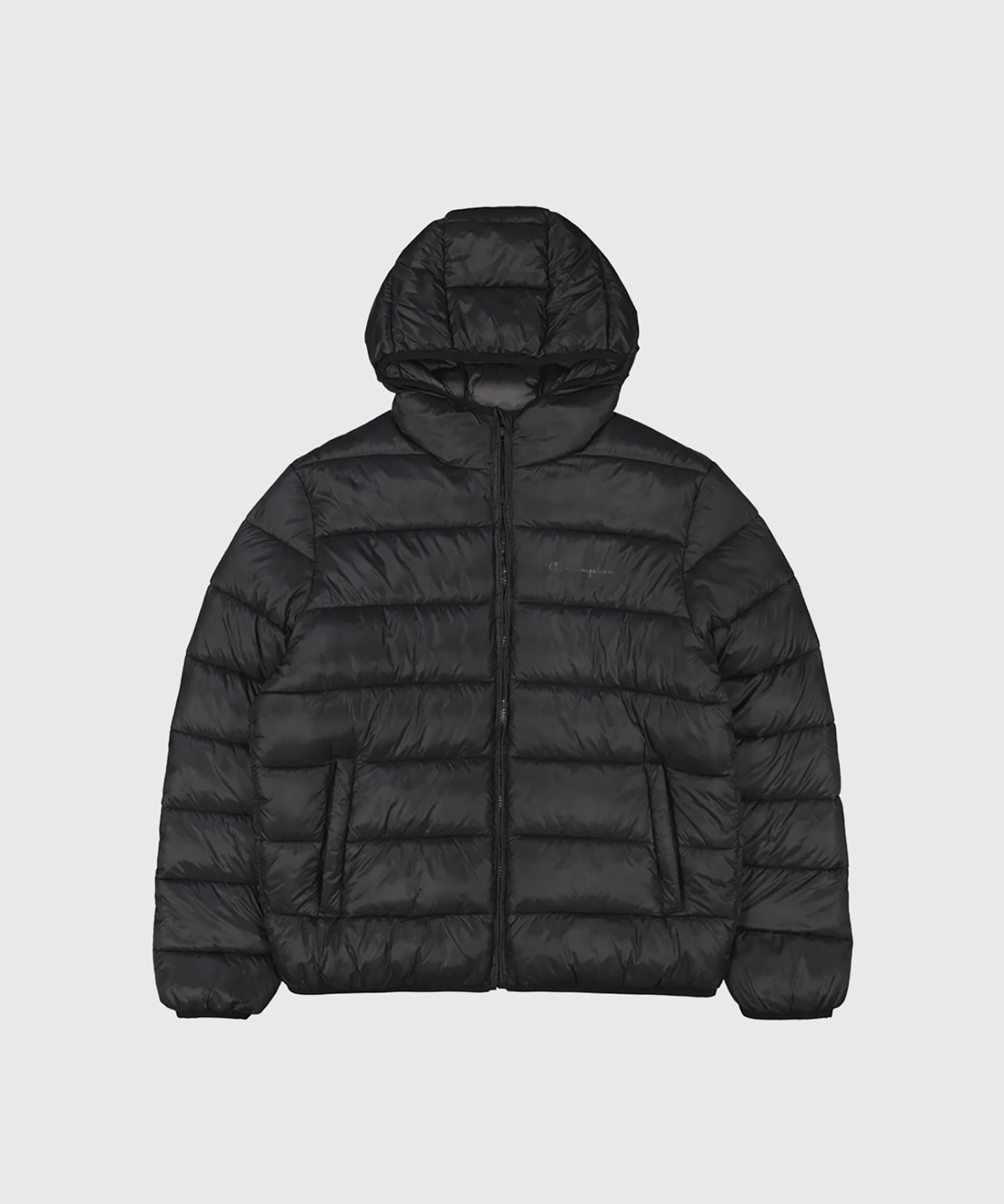Champion Légère Kapuzen-Daunenjacke – Schwarz