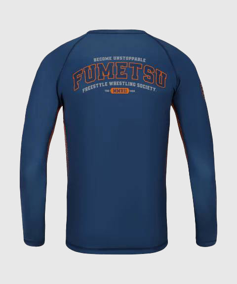 Rashguard À Manches Longues Fumetsu Varsity - Bleu Marine