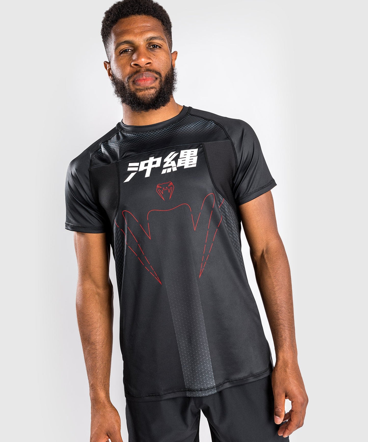 Dry tech T-shirt - Short Sleeve - Venum Okinawa 3.0 - Black/Red