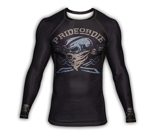Pride Or Die Pirate Rashguard - Black