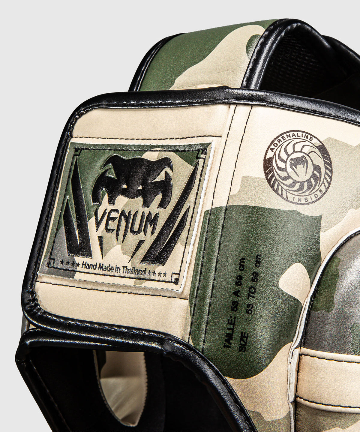 Venum Elite Camo Casco de Protección – Caqui/ Blanco Hueso