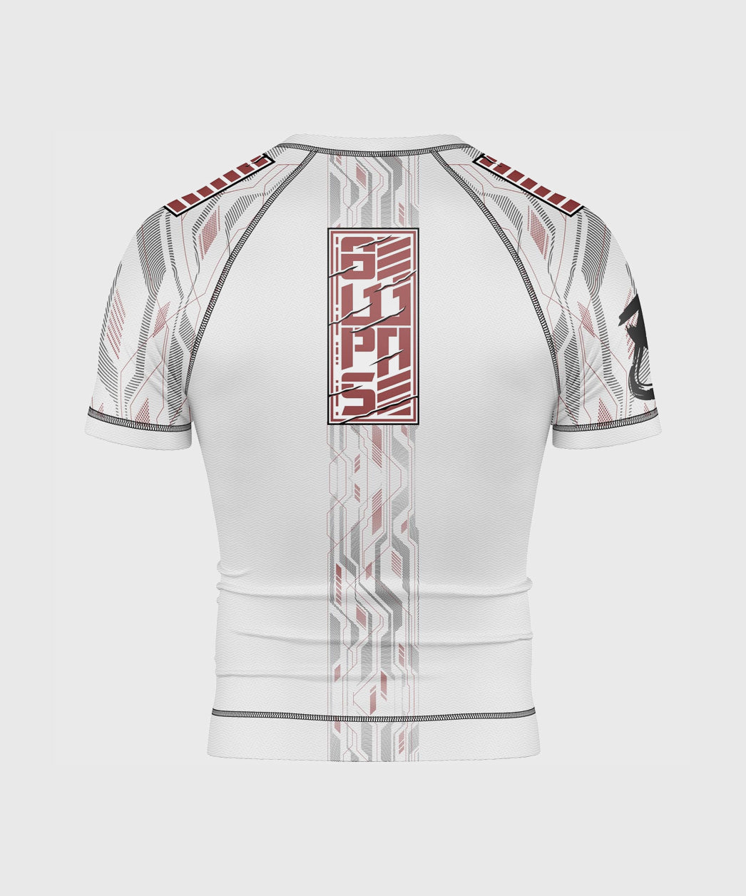 8 Weapons Samurai 2.0 Kurzarm-Rashguard - Weiß/Rot